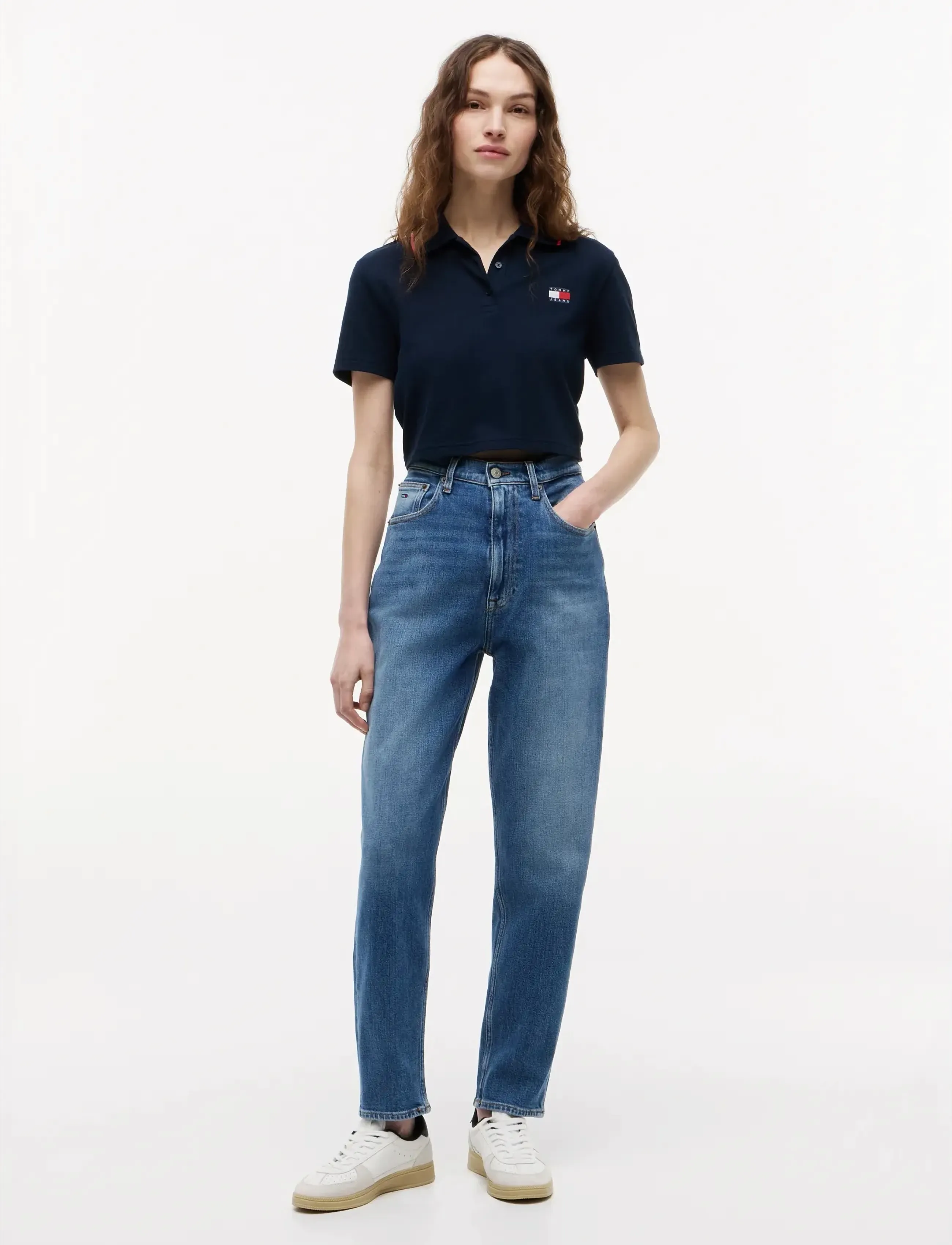 Tommy Jeans - MOM JEAN UH TPR BI0134 - oddmjóar gallabuxur - denim medium - 3