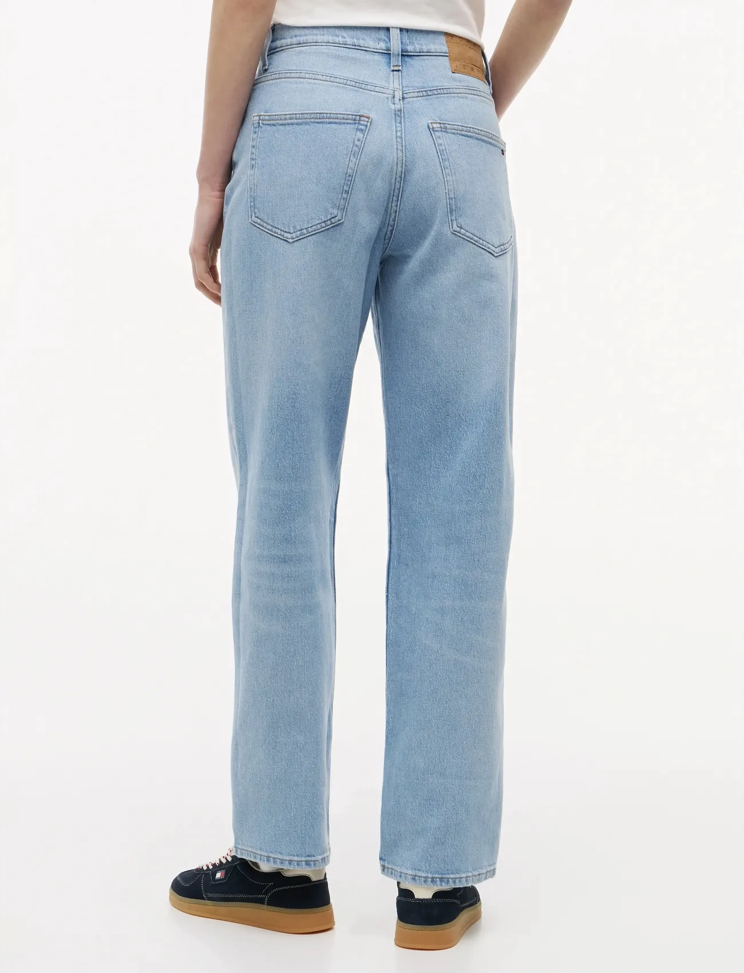 Tommy Jeans - LAYLA HR SLIM STR BJ0111 CO - beinar gallabuxur - denim light - 2