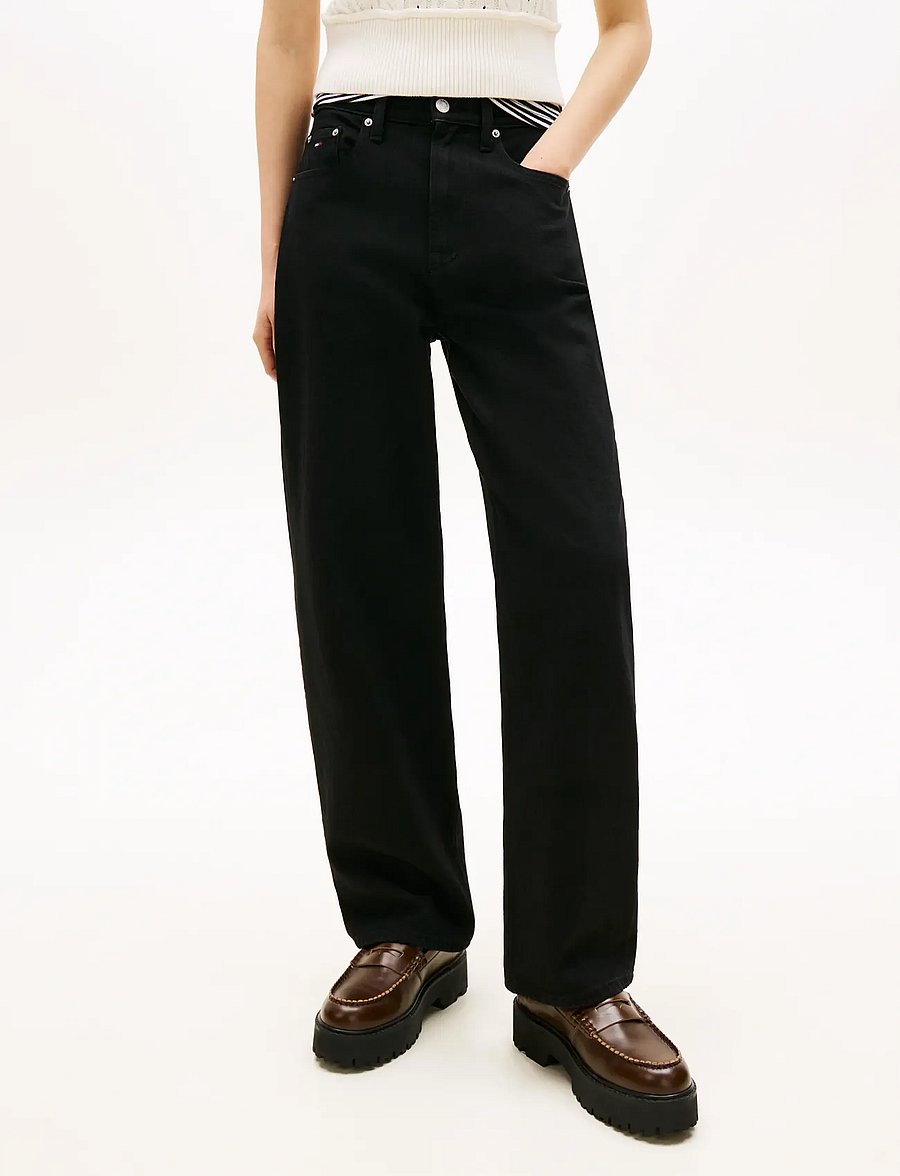 Tommy Jeans - LAYLA HR SLIM STR AI4185 - regular jeans - denim black - 0