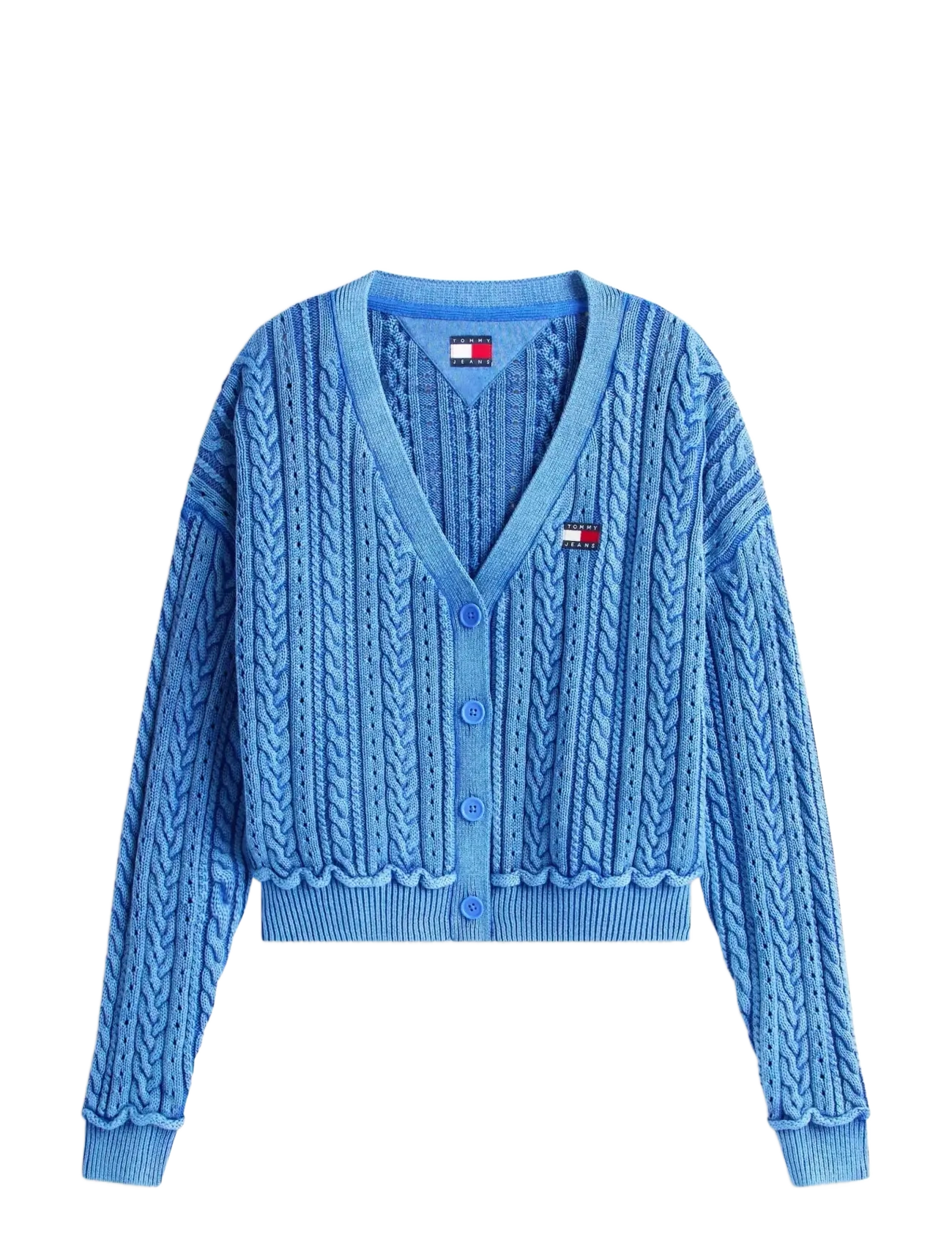 TOMMY JEANS Tjw Boxy Gmd Cardigan Blau - L - Damen