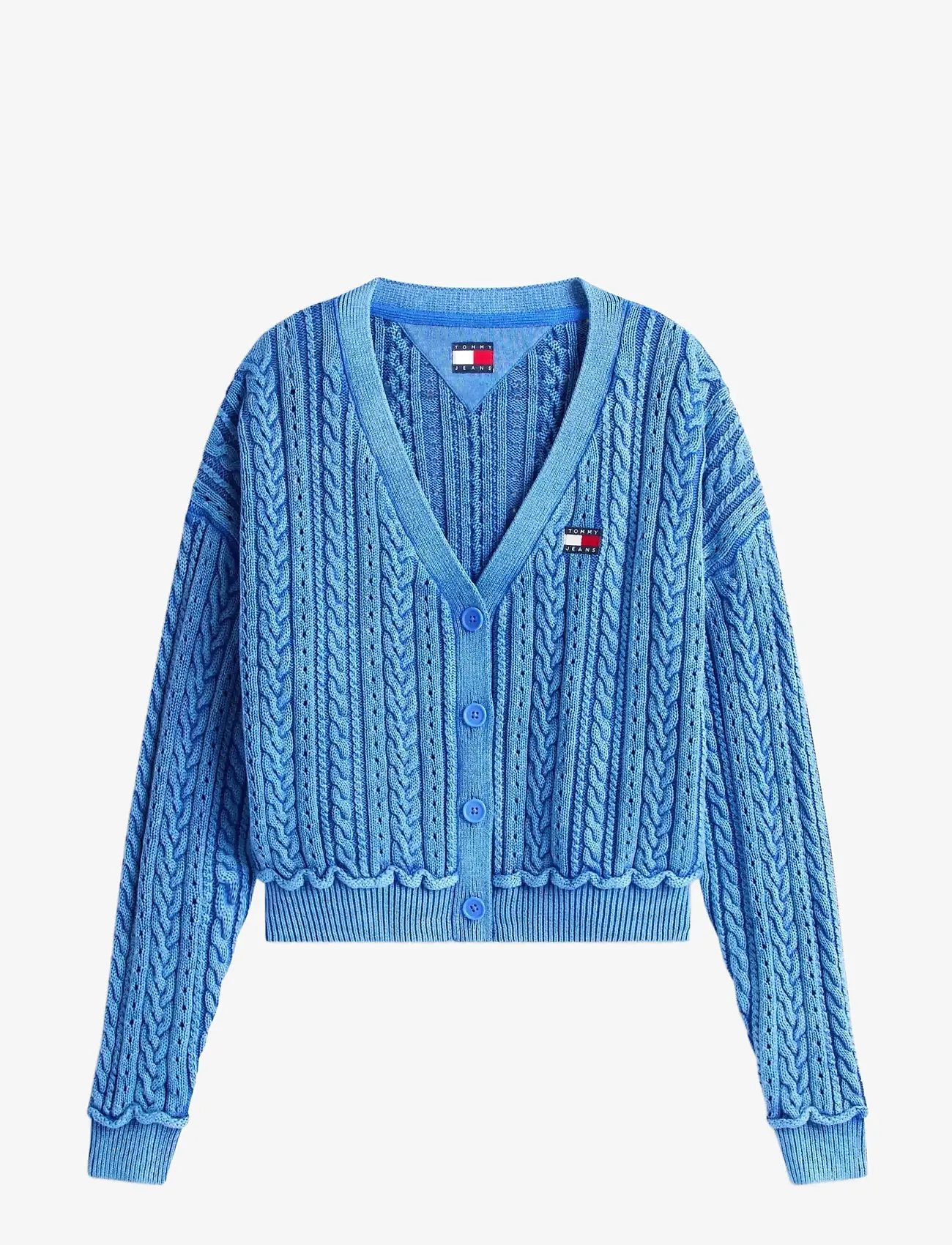 Tommy Jeans - TJW BOXY GMD CARDIGAN - koftor - empire blue - 1