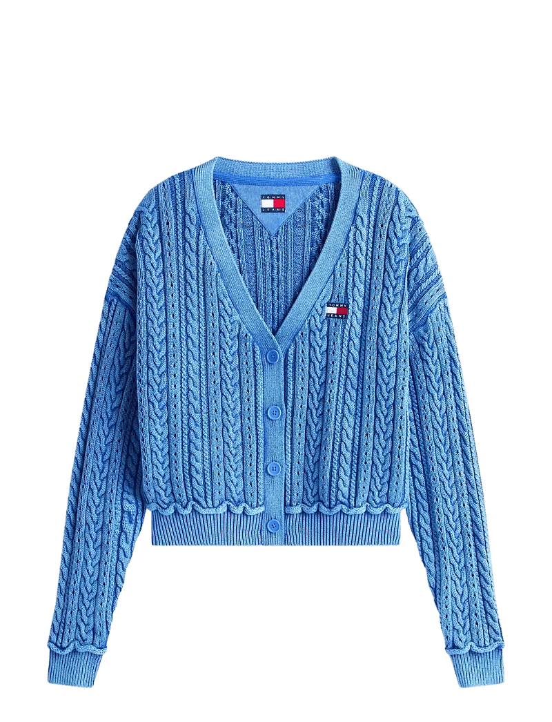 Tommy Jeans - TJW BOXY GMD CARDIGAN - koftor - empire blue - 1