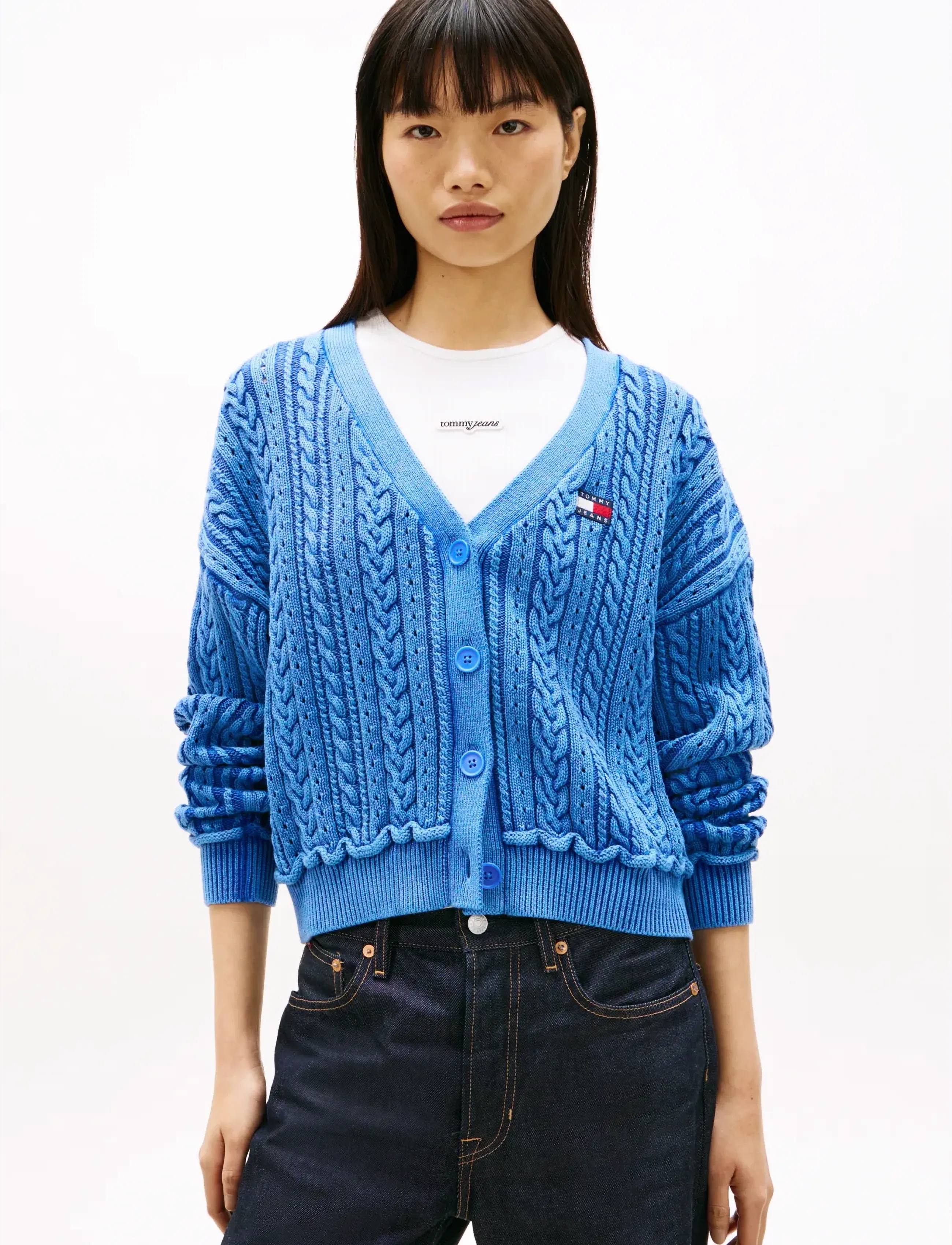 Tommy Jeans TJW BOXY GMD CARDIGAN - Kleidung - EMPIRE BLUE / blue