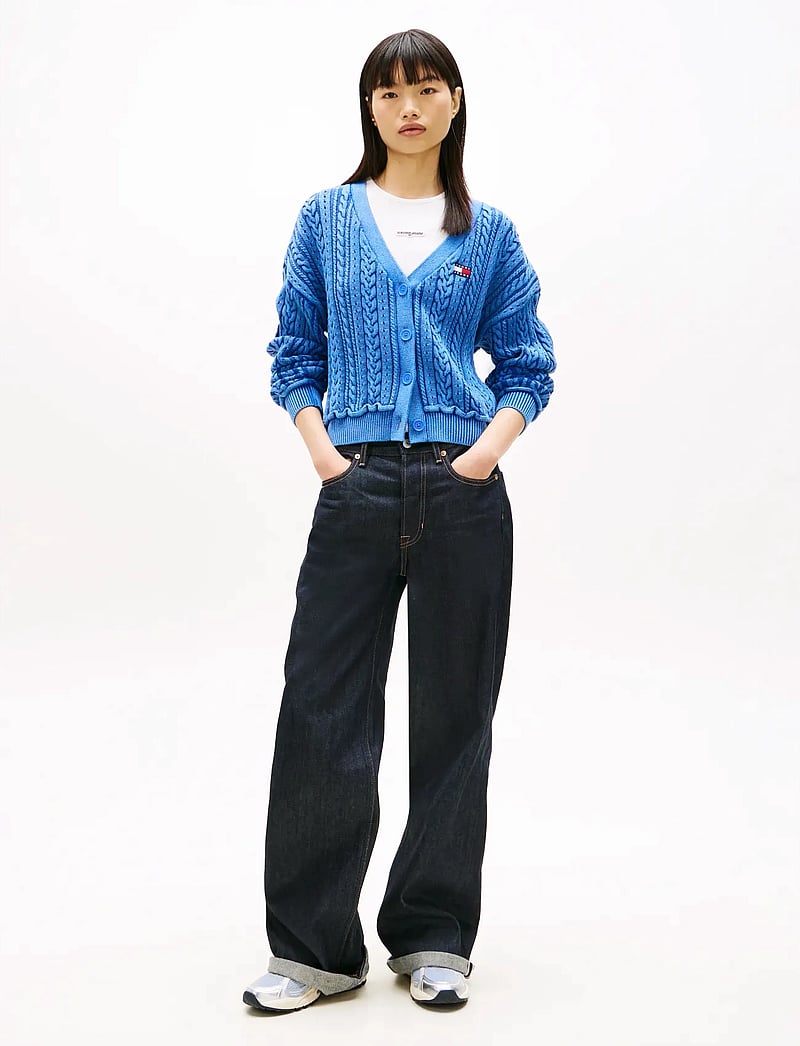 Tommy Jeans - TJW BOXY GMD CARDIGAN - koftor - empire blue - 3