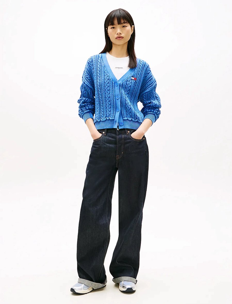 Tommy Jeans - TJW BOXY GMD CARDIGAN - strickjacken - empire blue - 3