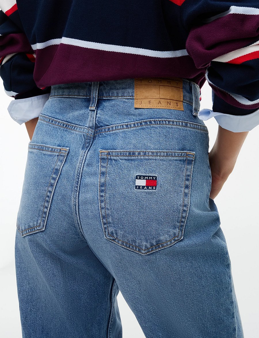 Tommy Jeans - LAYLA HIGH RISE STRAIGHT BJA138 - regular jeans - denim medium - 4