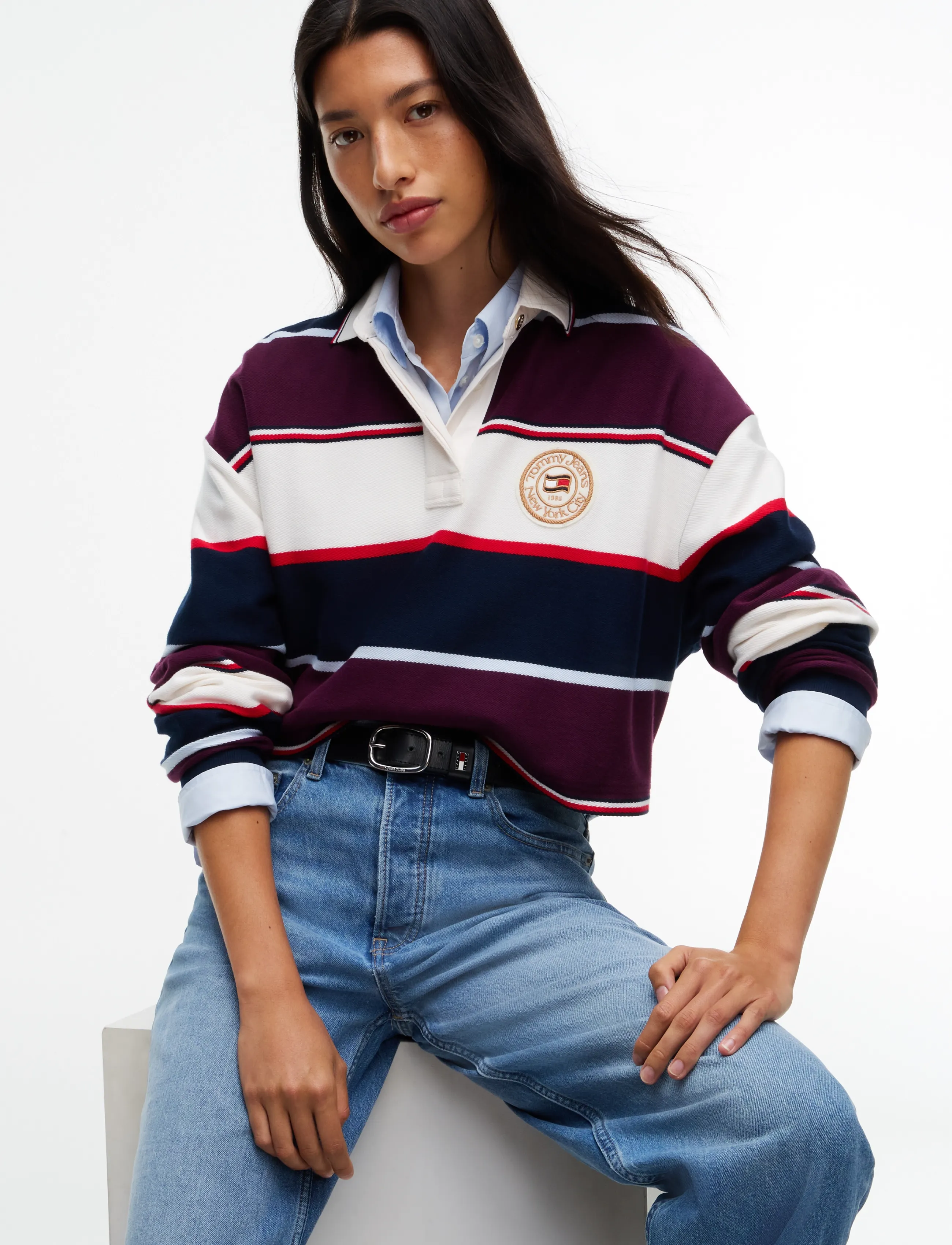 Tommy Jeans - Layla High Rise Straight - regular džinsi - denim medium - 5