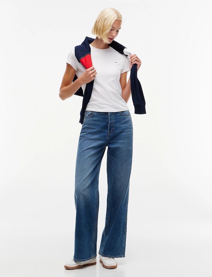 Tommy Jeans - CLAIRE HIGH RISE WIDE BJA130 - denim medium - 3
