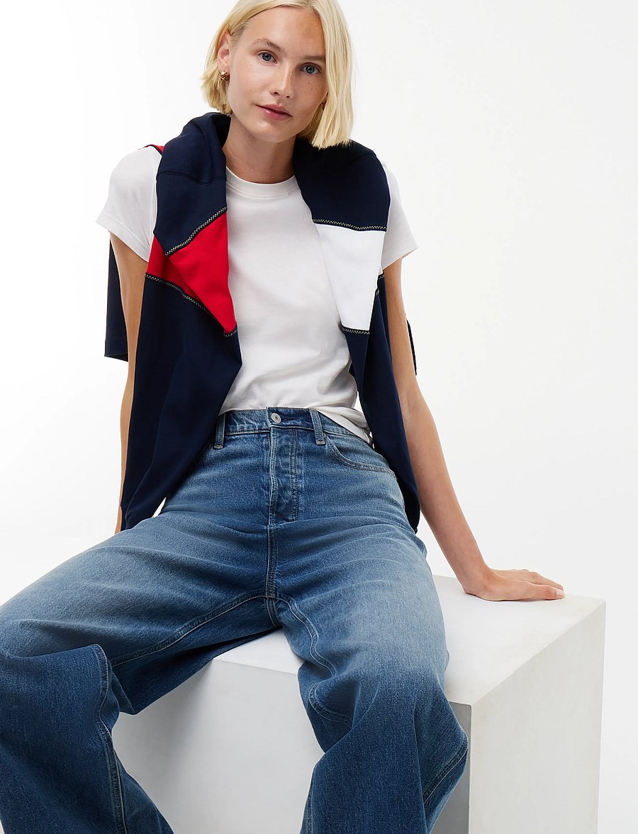 Tommy Jeans - CLAIRE HIGH RISE WIDE BJA130 - denim medium - 4