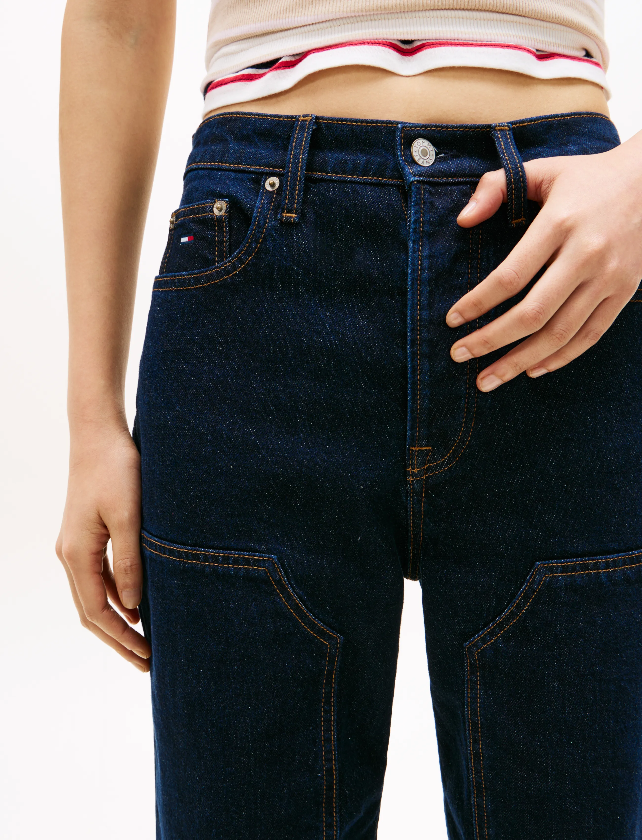 Tommy Jeans - LAYLA HIGH RISE STRAIGHT BJA150 - denim dark - 4