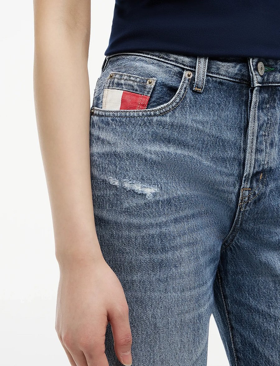 Tommy Jeans - KIRA MR SLIM STR RWB CBF CJ2054 - tavalised teksad - denim dark - 4