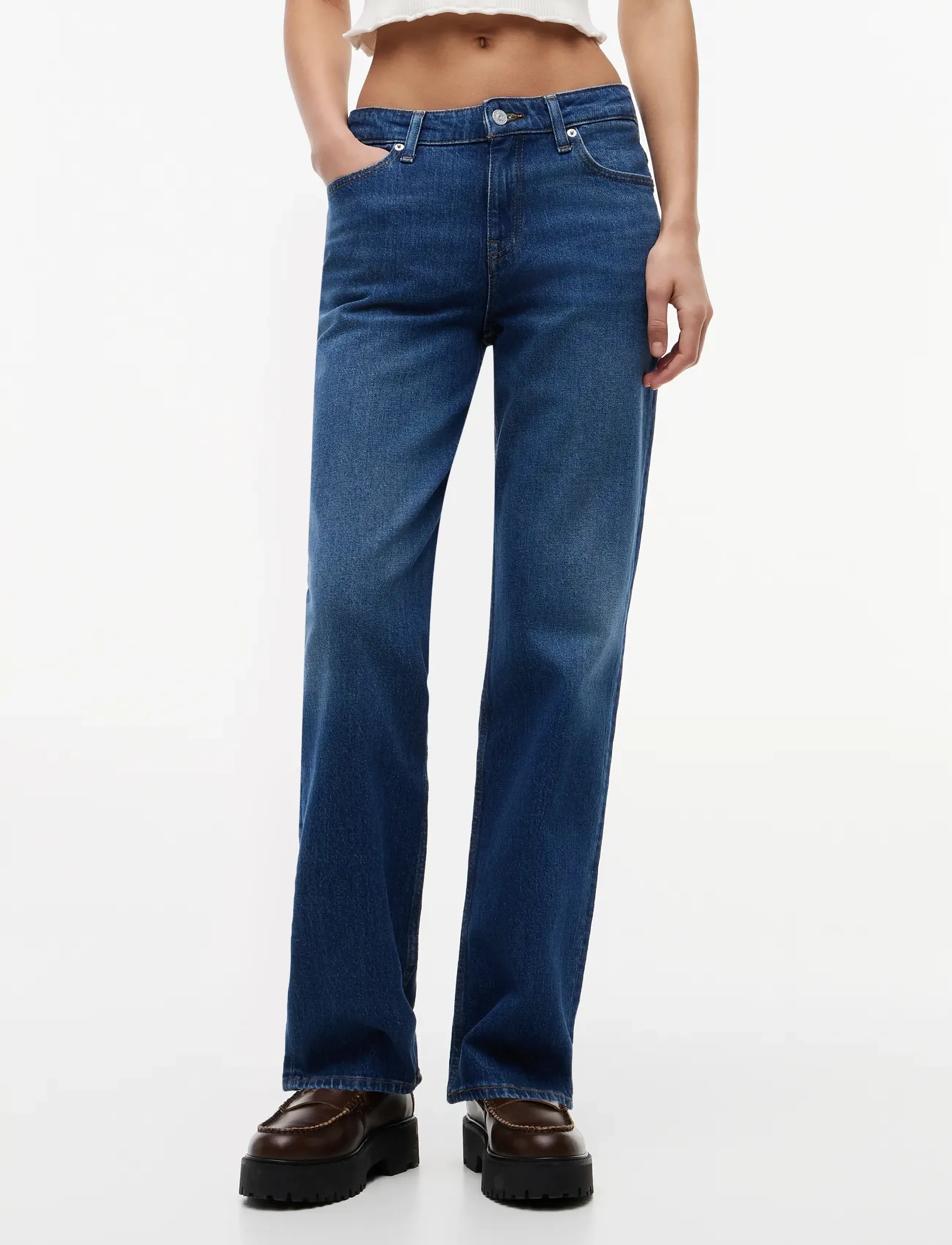 Tommy Jeans SOPHIE LW STR BI0152 - Jeans - DENIM DARK / blue