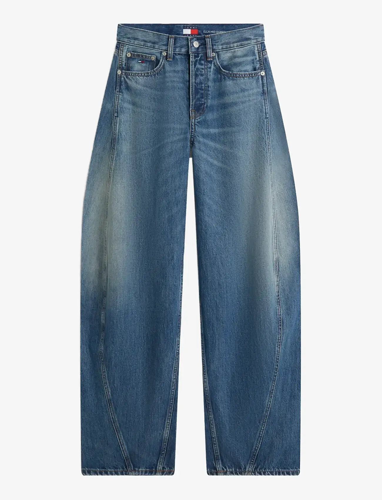 Tommy Jeans - ELLA MID BARREL CBF CJ6034 - barrel jeans - denim dark - 1