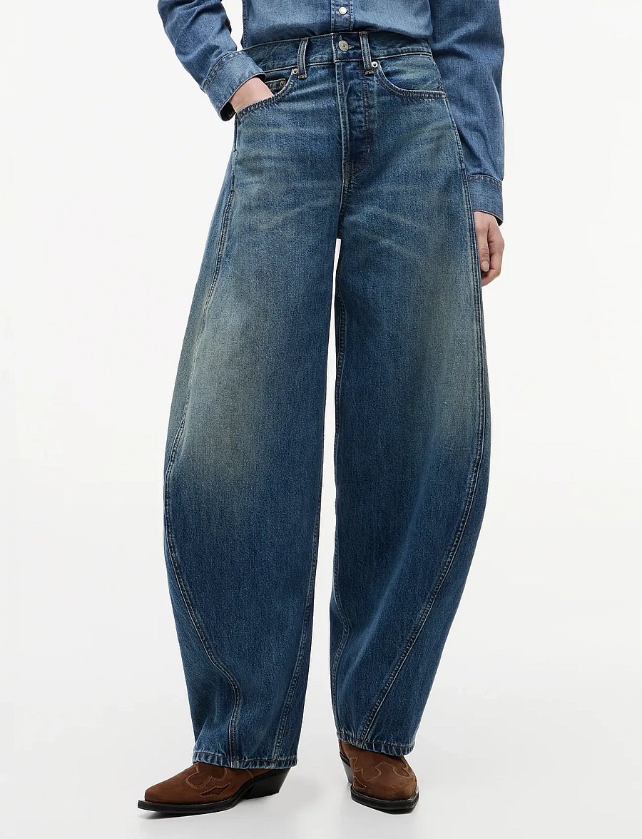 Tommy Jeans - ELLA MID BARREL CBF CJ6034 - barrel jeans - denim dark - 0