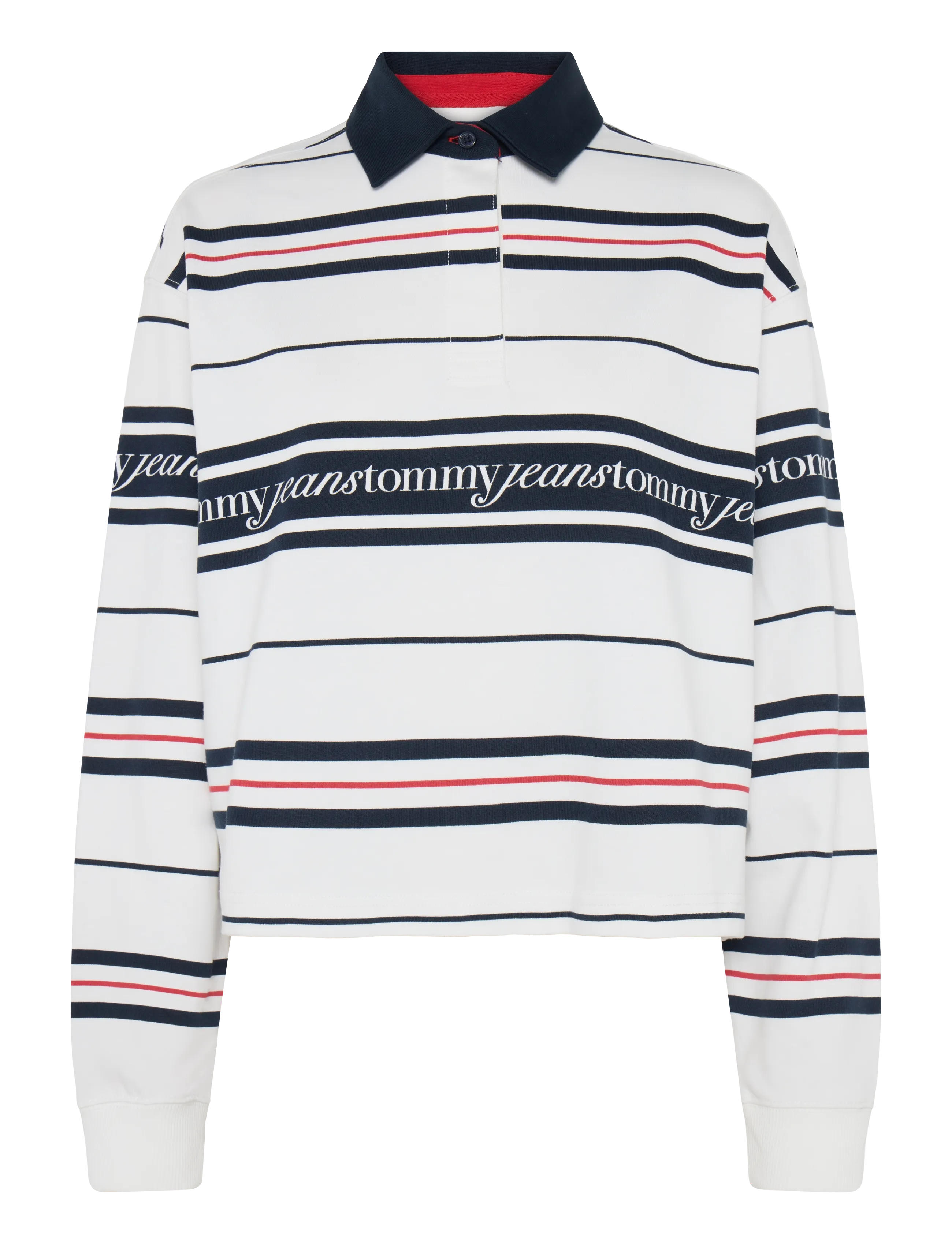 Tommy Jeans TJW RLX SCRIPT RUGBY - Kleidung - ECRU / cream