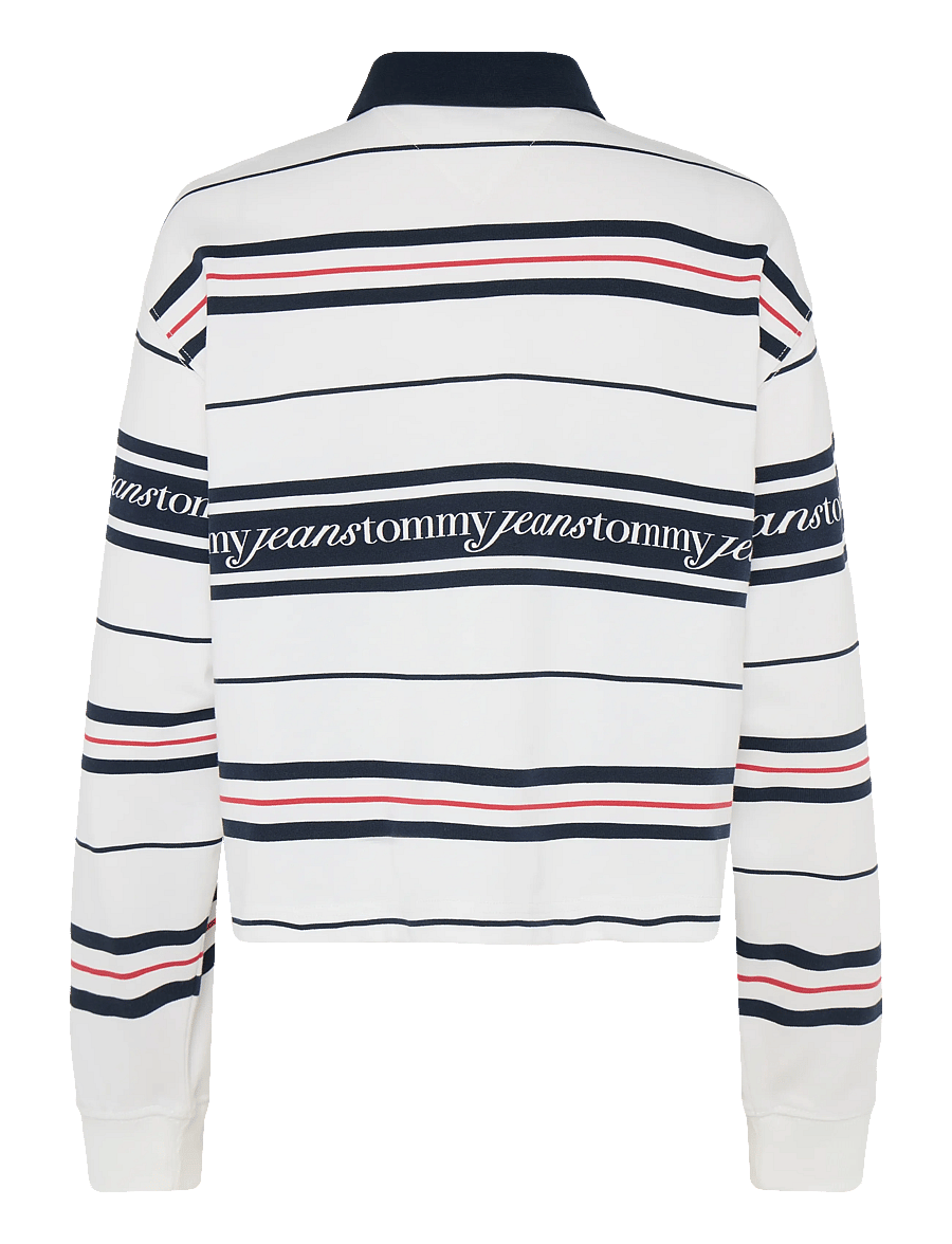 Tommy Jeans - TJW RLX SCRIPT RUGBY - langærmede toppe - ecru - 1