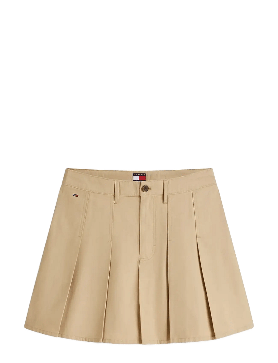 Tommy Jeans - TJW GMD PLEATED MINI SKIRT - plisserede nederdele - gentle gold - 1