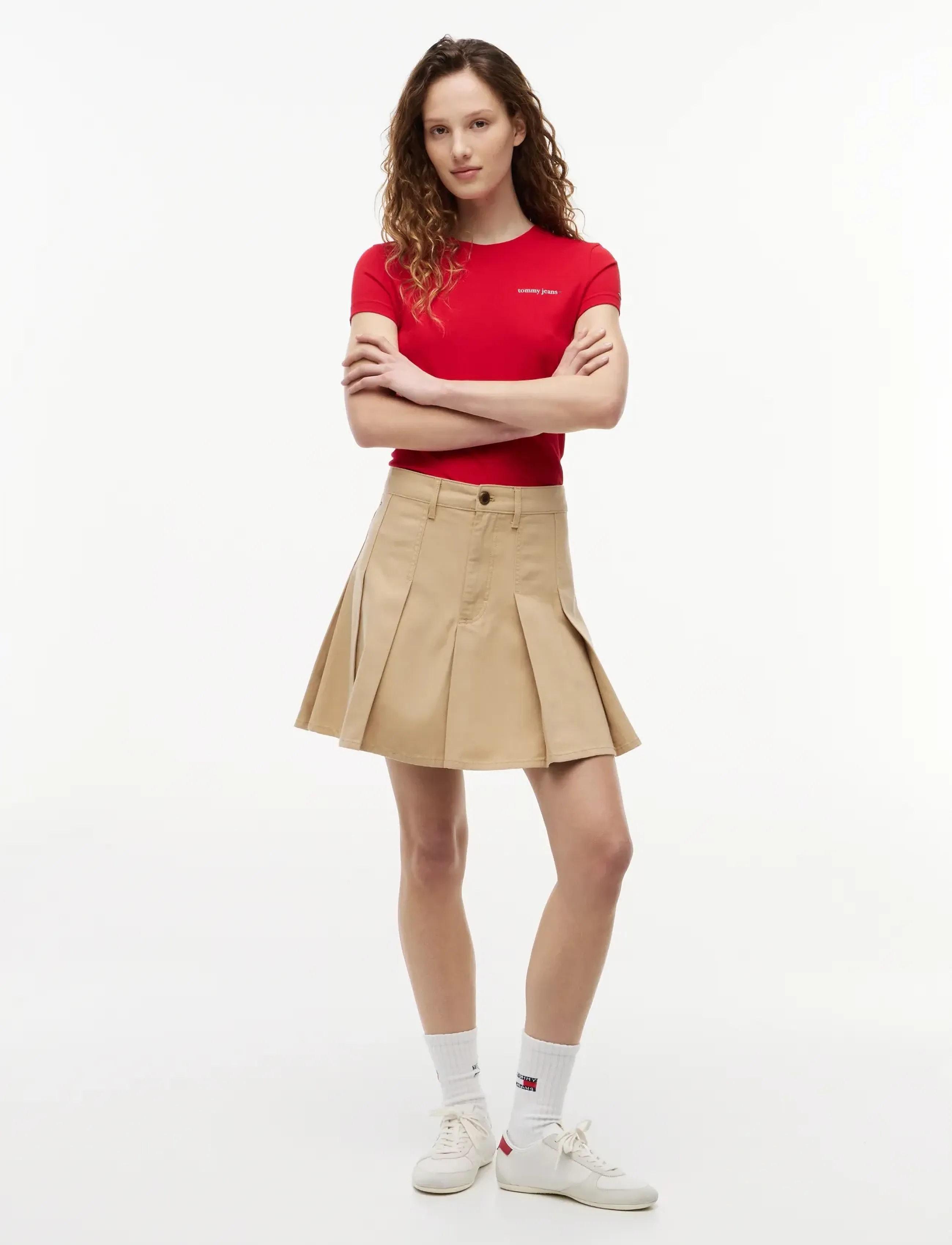 Tommy Jeans - TJW GMD PLEATED MINI SKIRT - plisserede nederdele - gentle gold - 3