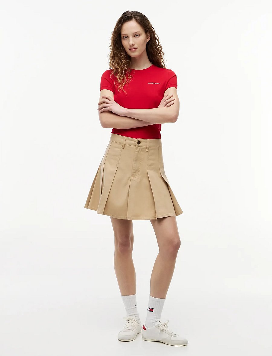 Tommy Jeans - TJW GMD PLEATED MINI SKIRT - plisserede nederdele - gentle gold - 3