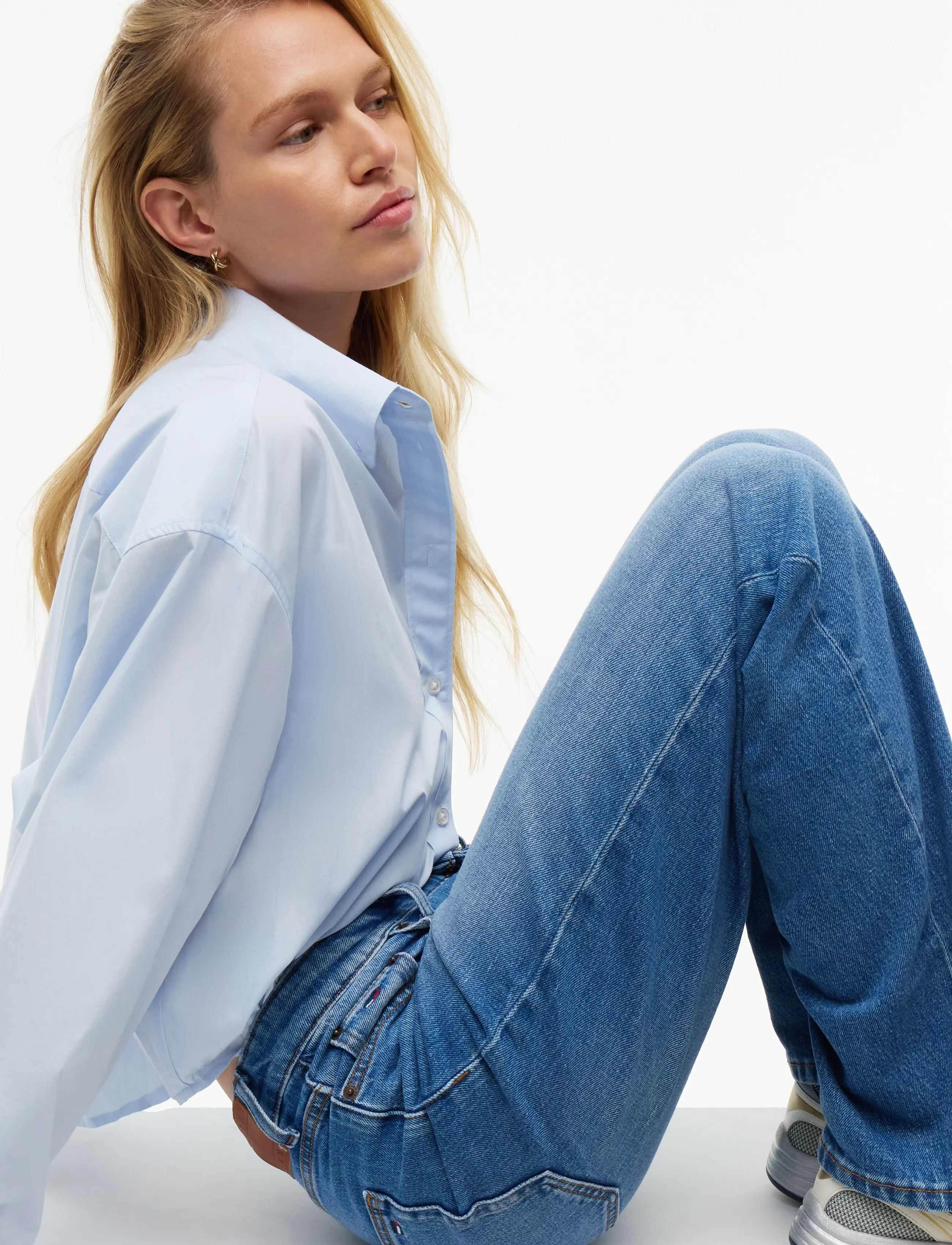 Tommy Jeans - LAYLA HIGH RISE STRAIGHT BJ0133 - teksad - denim medium - 4