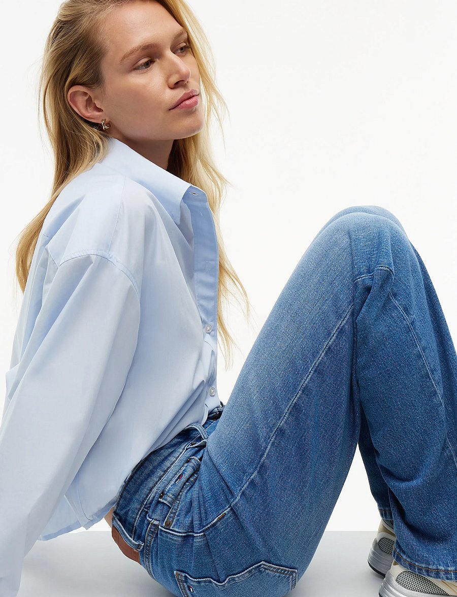 Tommy Jeans - LAYLA HIGH RISE STRAIGHT BJ0133 - teksad - denim medium - 4