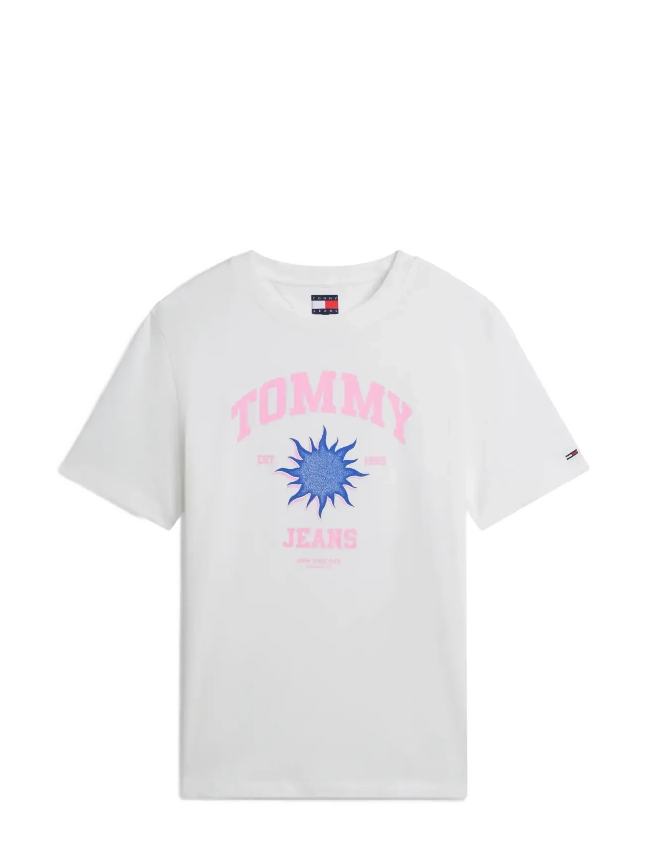 Tommy Jeans TJW RLX NOVELTY TEE - Kläder - ECRU / white