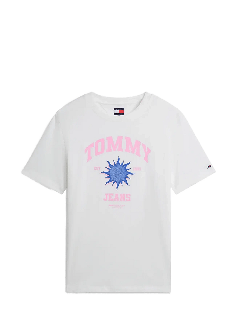 Tommy Jeans - TJW RLX NOVELTY TEE - t-shirts - ecru - 1
