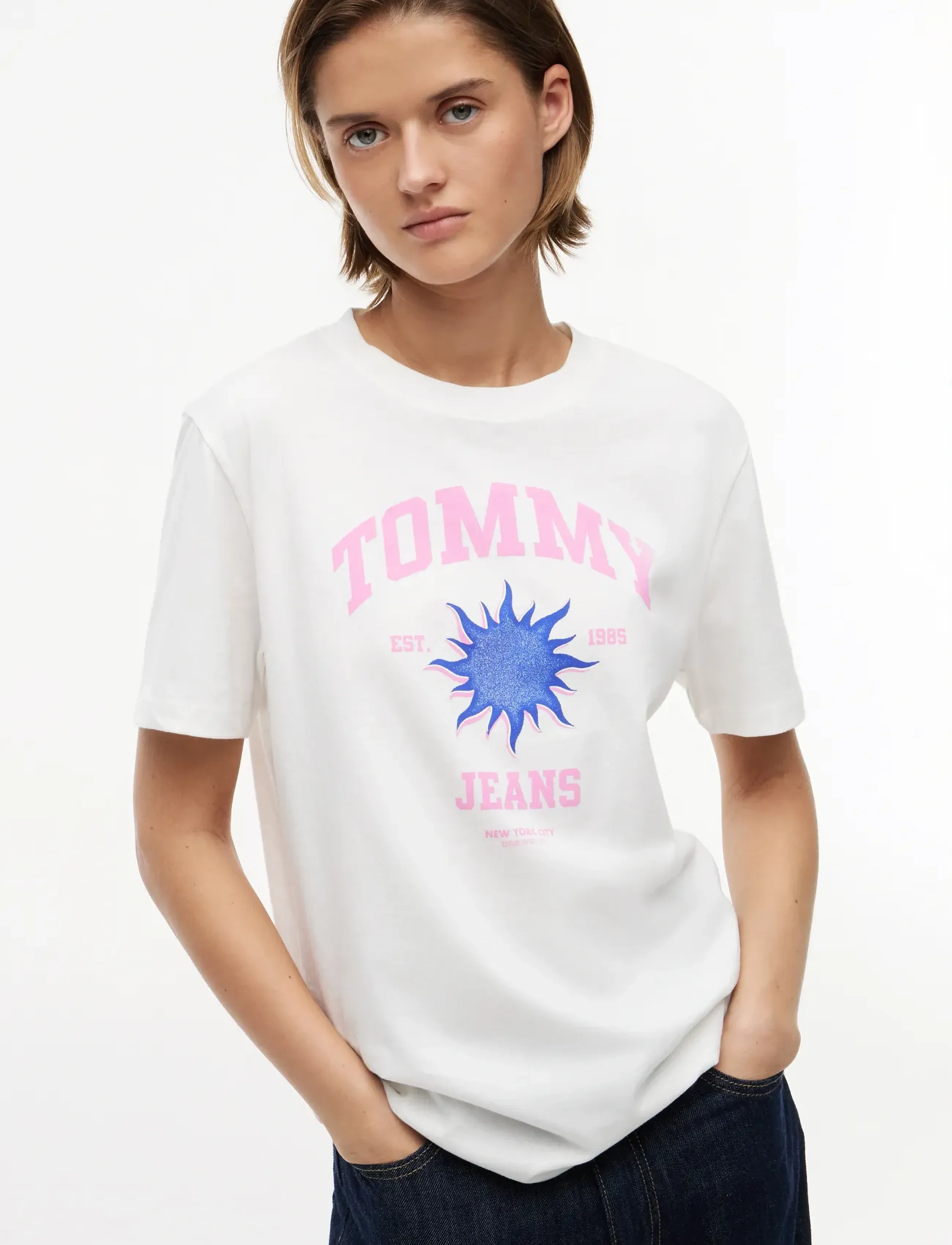 Tommy Jeans - TJW RLX NOVELTY TEE - t-shirts - ecru - 3