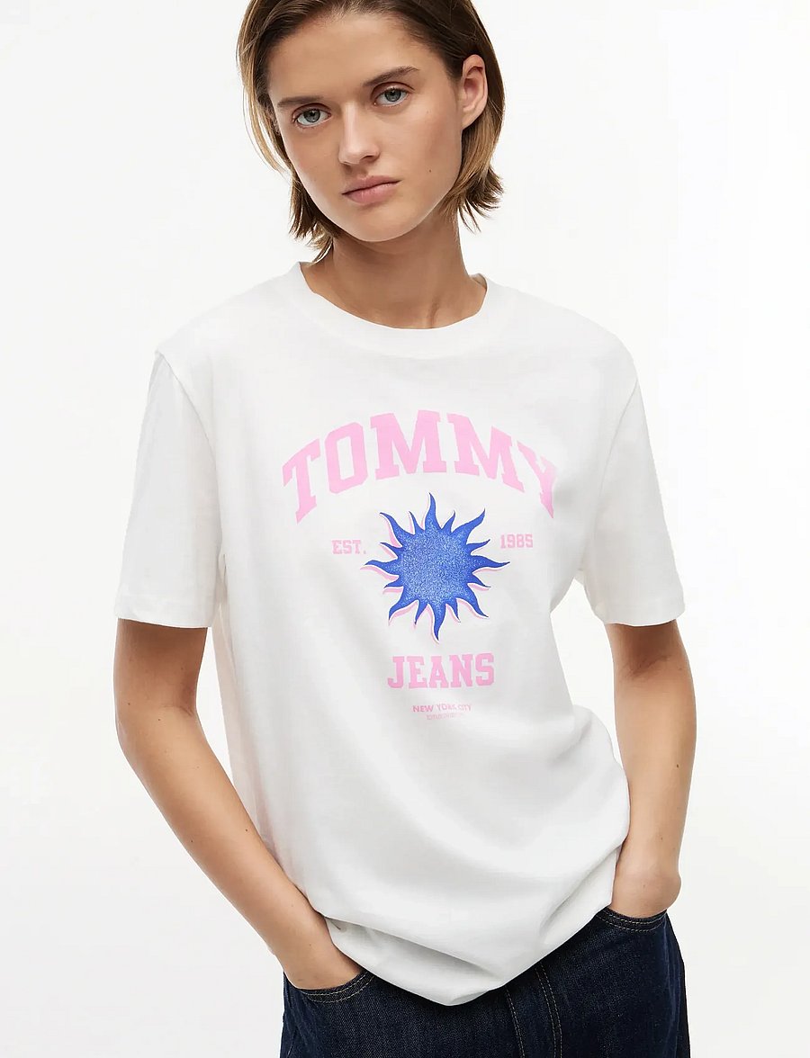 Tommy Jeans - TJW RLX NOVELTY TEE - t-shirts - ecru - 3