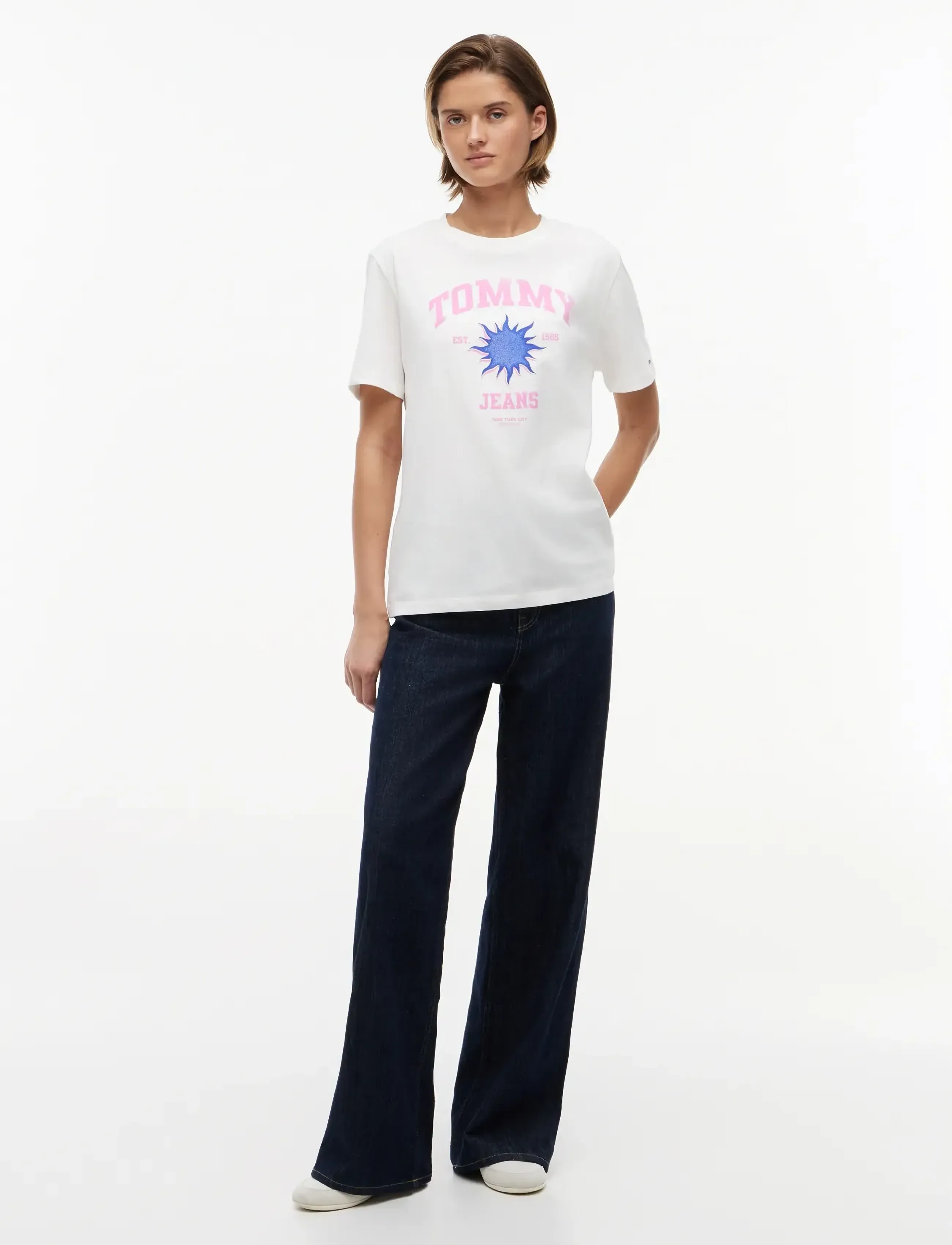 Tommy Jeans - TJW RLX NOVELTY TEE - t-shirts - ecru - 4