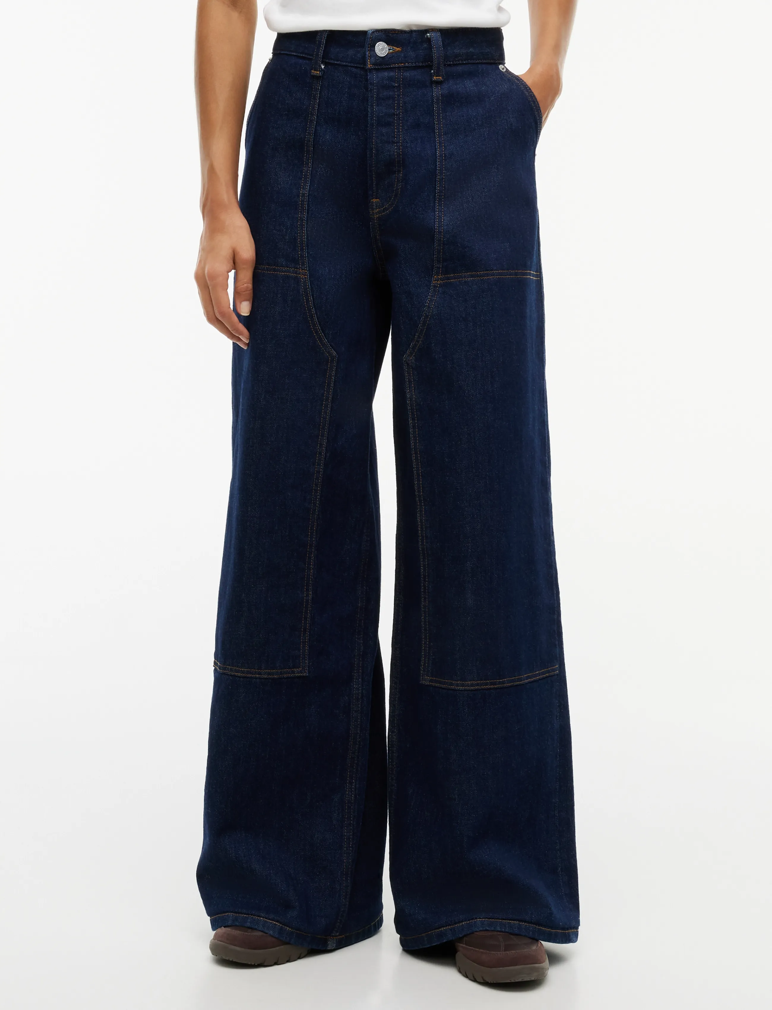 Tommy Jeans CHARLIE MID RISE LOOSE DI4156 - Jeans - DENIM DARK / navy