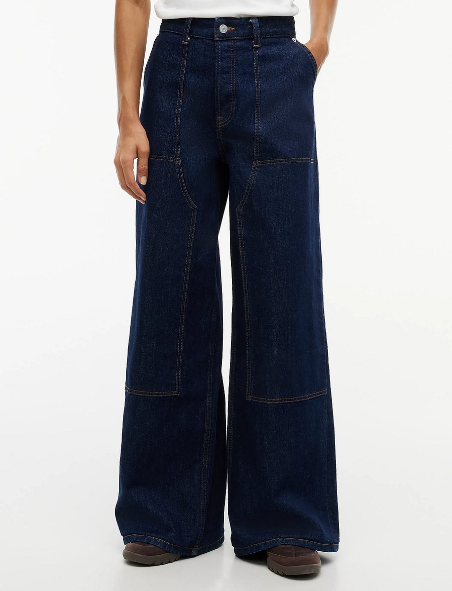 Tommy Jeans - CHARLIE MID RISE LOOSE DI4156 - laiad teksad - denim dark - 0
