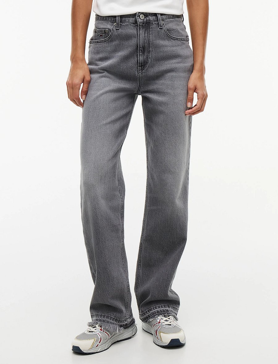 Tommy Jeans - LAYLA HIGH RISE STRAIGHT DJ0177 - regular jeans - denim grey 01 - 0