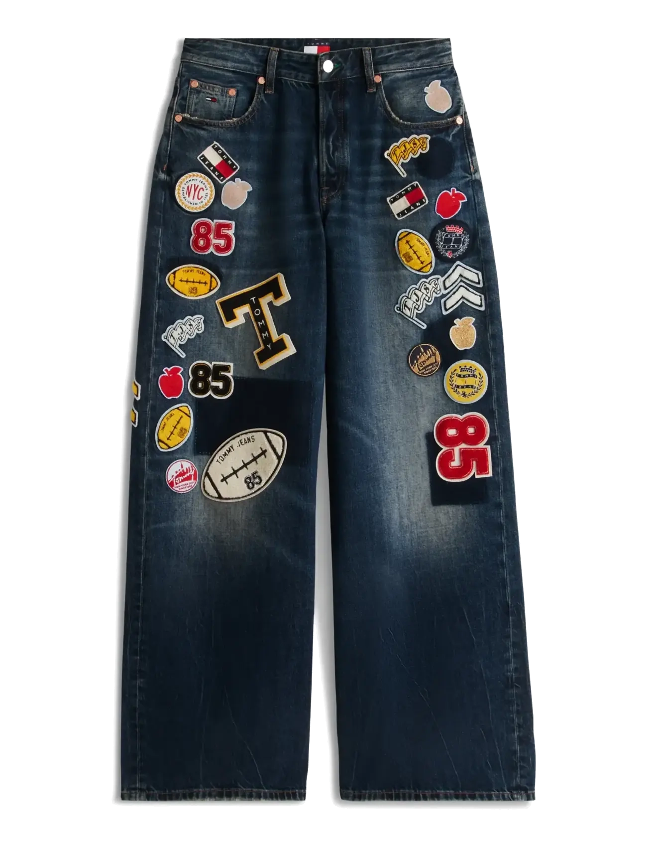 Tommy Jeans - CHARLIE MID RISE LOOSE DJ2058 - laiad teksad - denim dark - 1