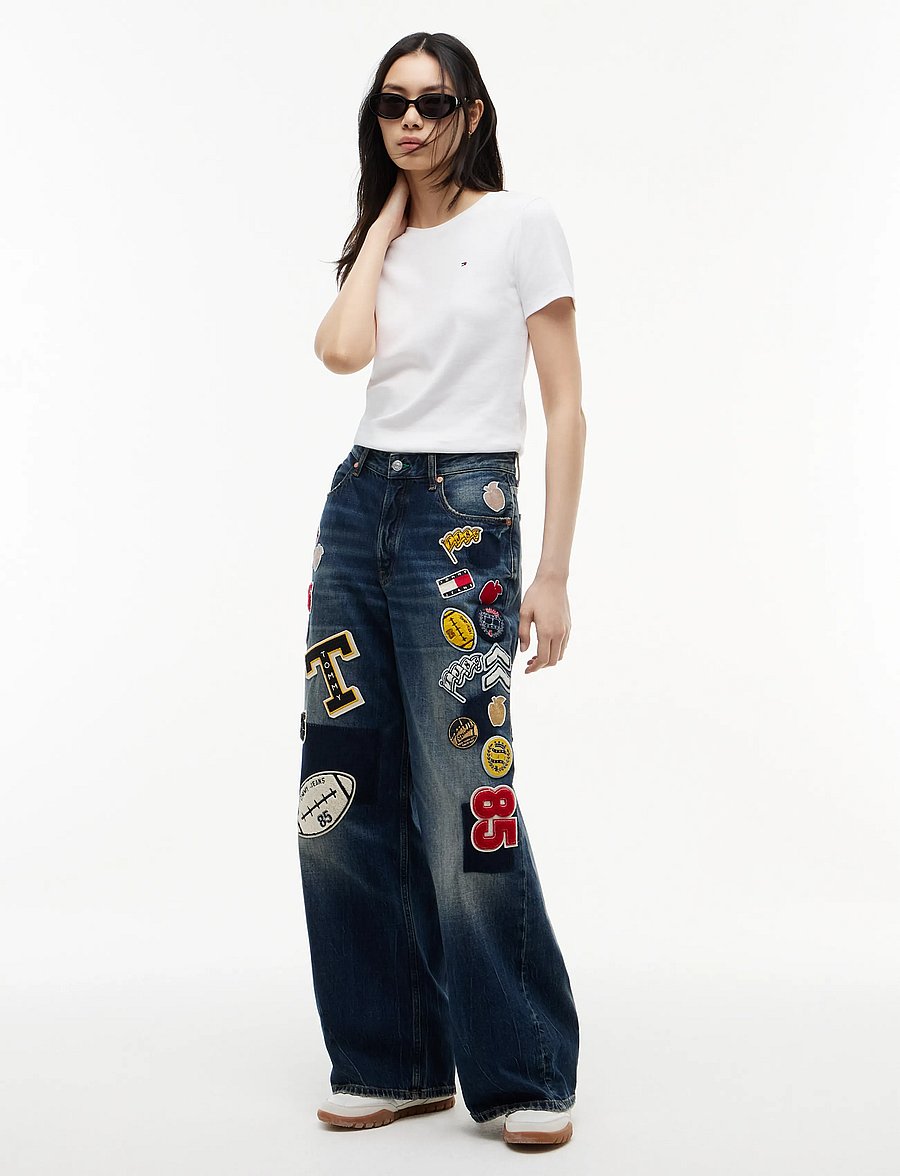 Tommy Jeans - CHARLIE MID RISE LOOSE DJ2058 - laiad teksad - denim dark - 3