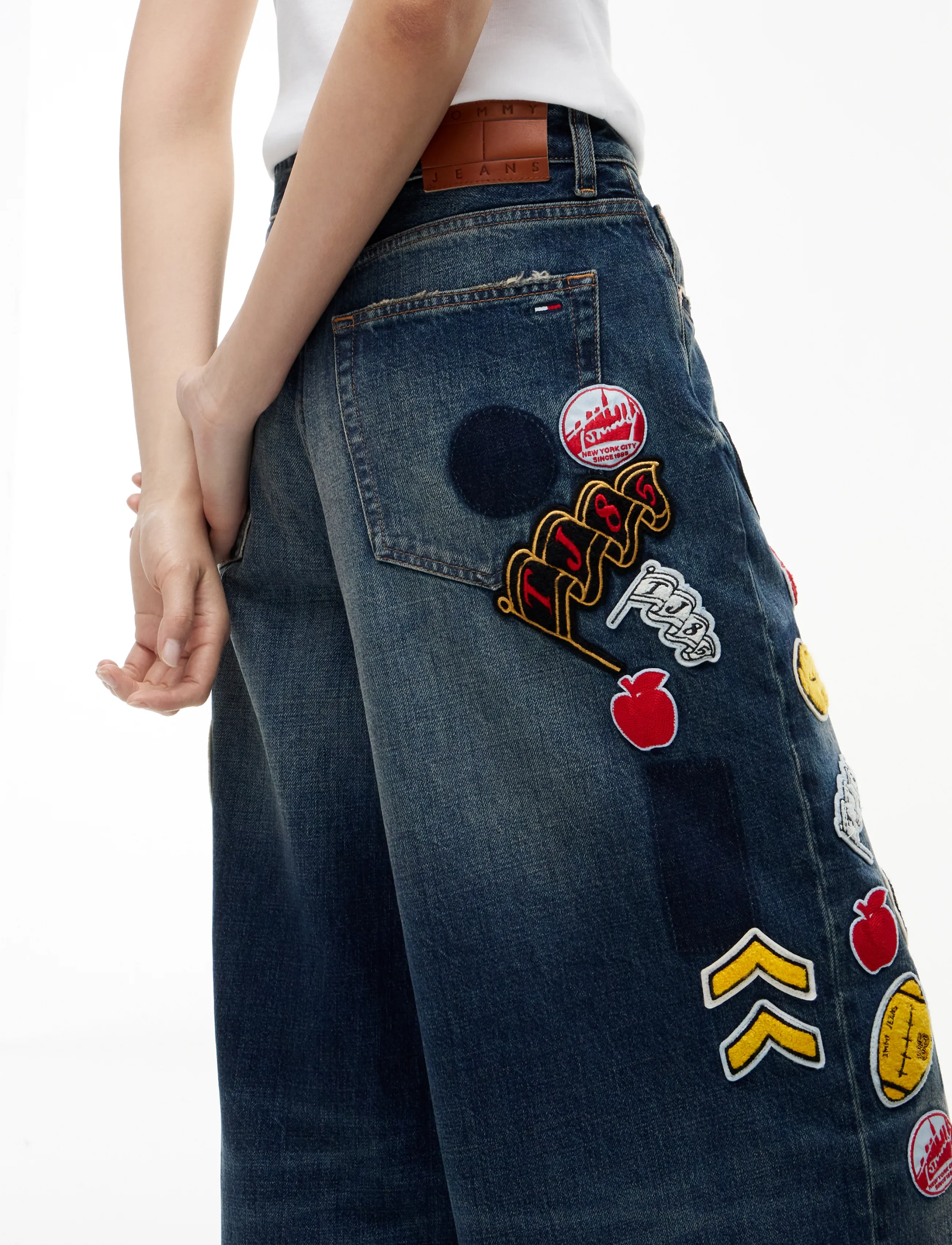 Tommy Jeans - CHARLIE MID RISE LOOSE DJ2058 - laiad teksad - denim dark - 5