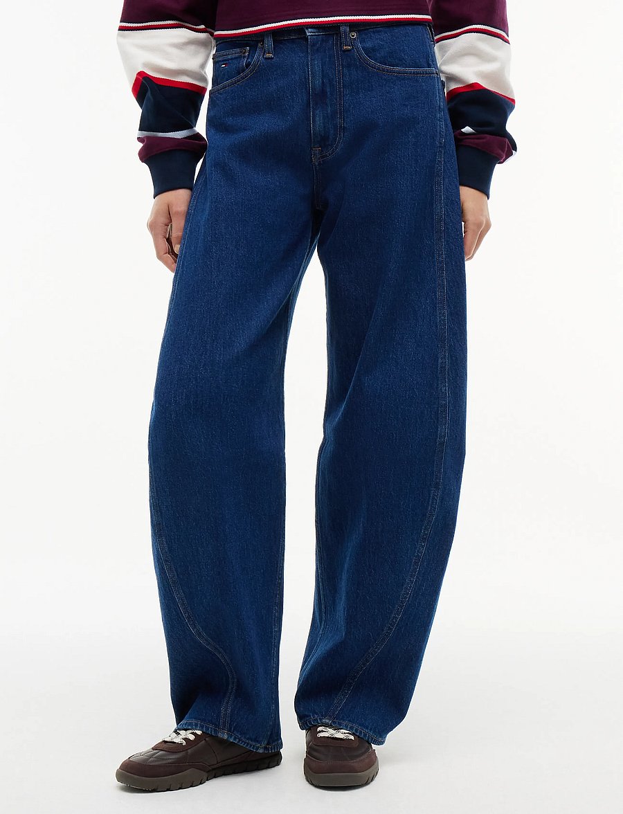 Tommy Jeans - ELLA HIGH RISE BARREL AI4159 - barrel-teksad - denim dark - 0