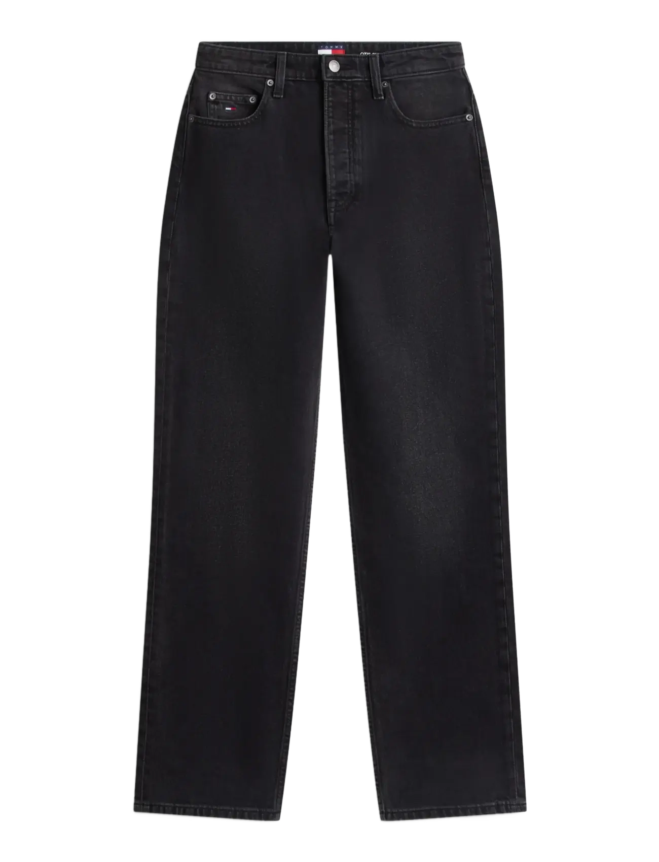 Tommy Jeans LAYLA HIGH RISE STRAIGHT DJA180 - Hosen - DENIM BLACK / black