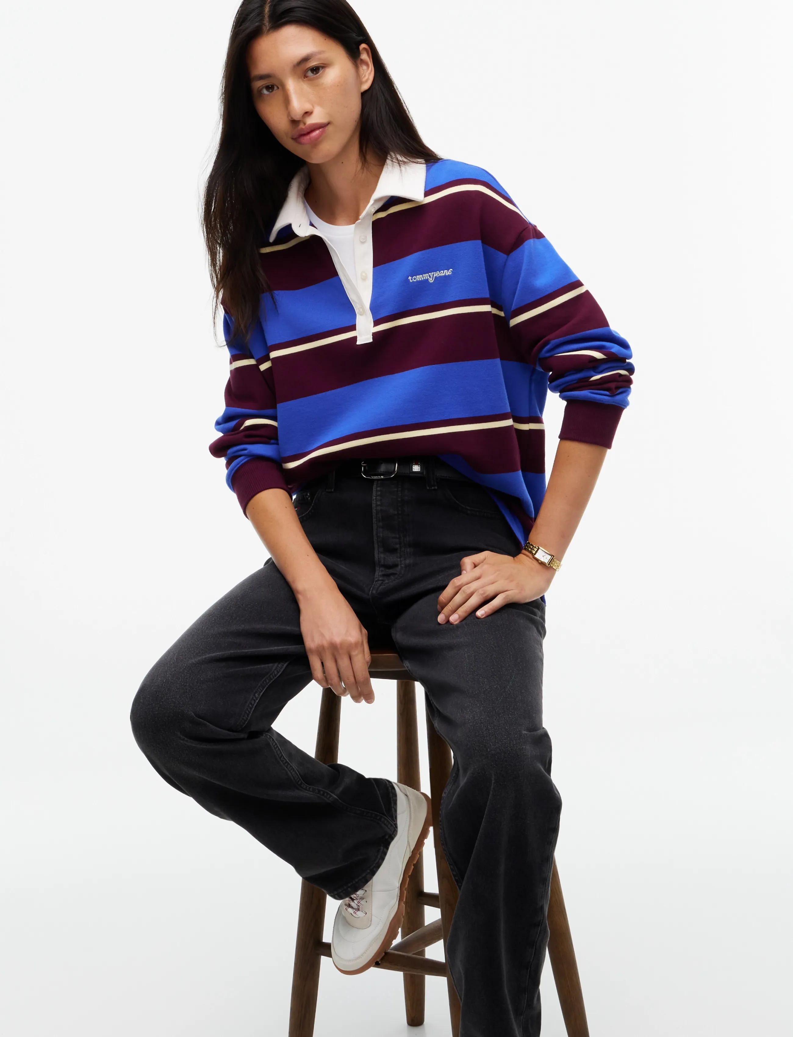Tommy Jeans - LAYLA HIGH RISE STRAIGHT DJA180 - regular jeans - denim black - 5