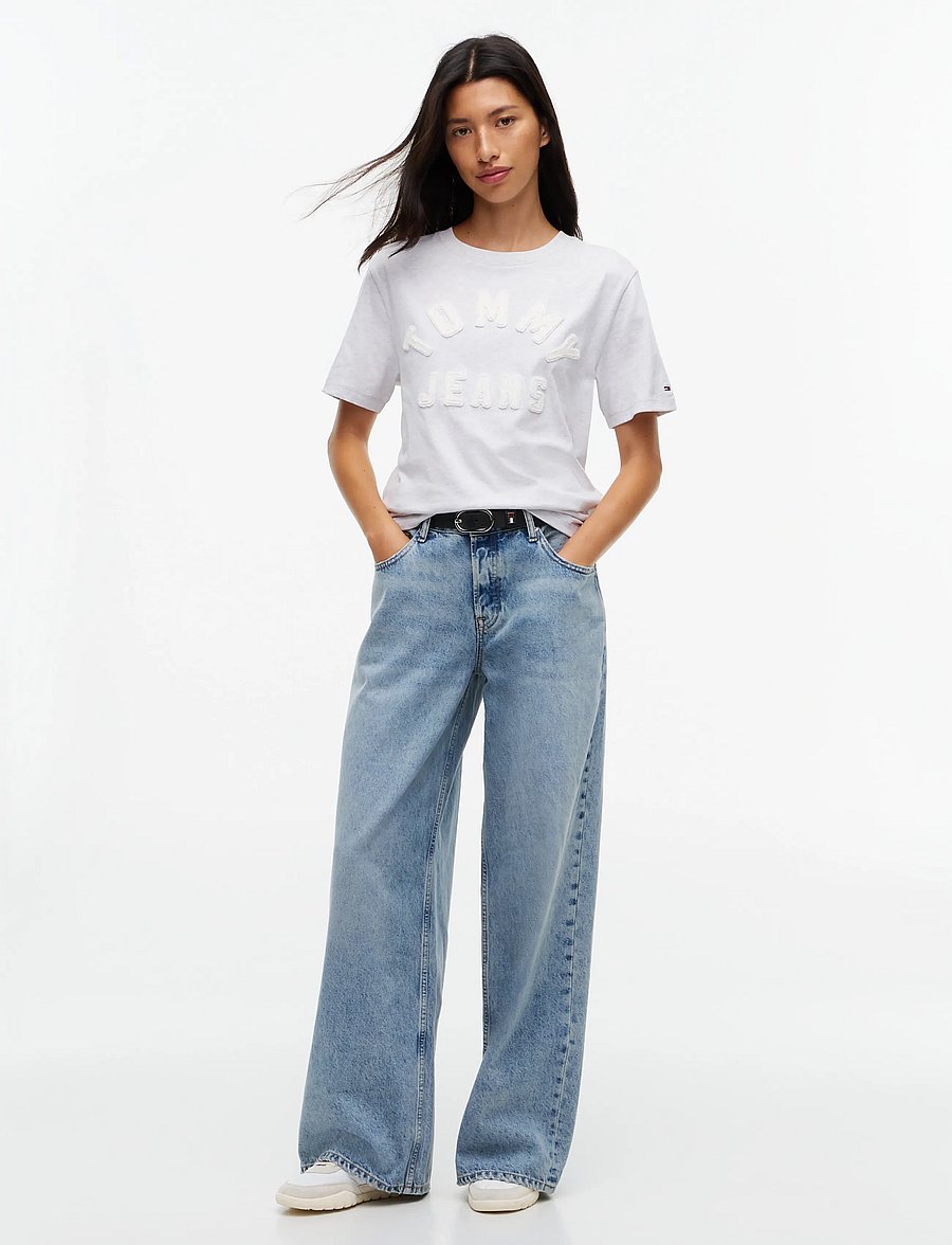 Tommy Jeans - DAISY LOW RISE LOOSE DJ5014 - brede jeans - denim light - 4