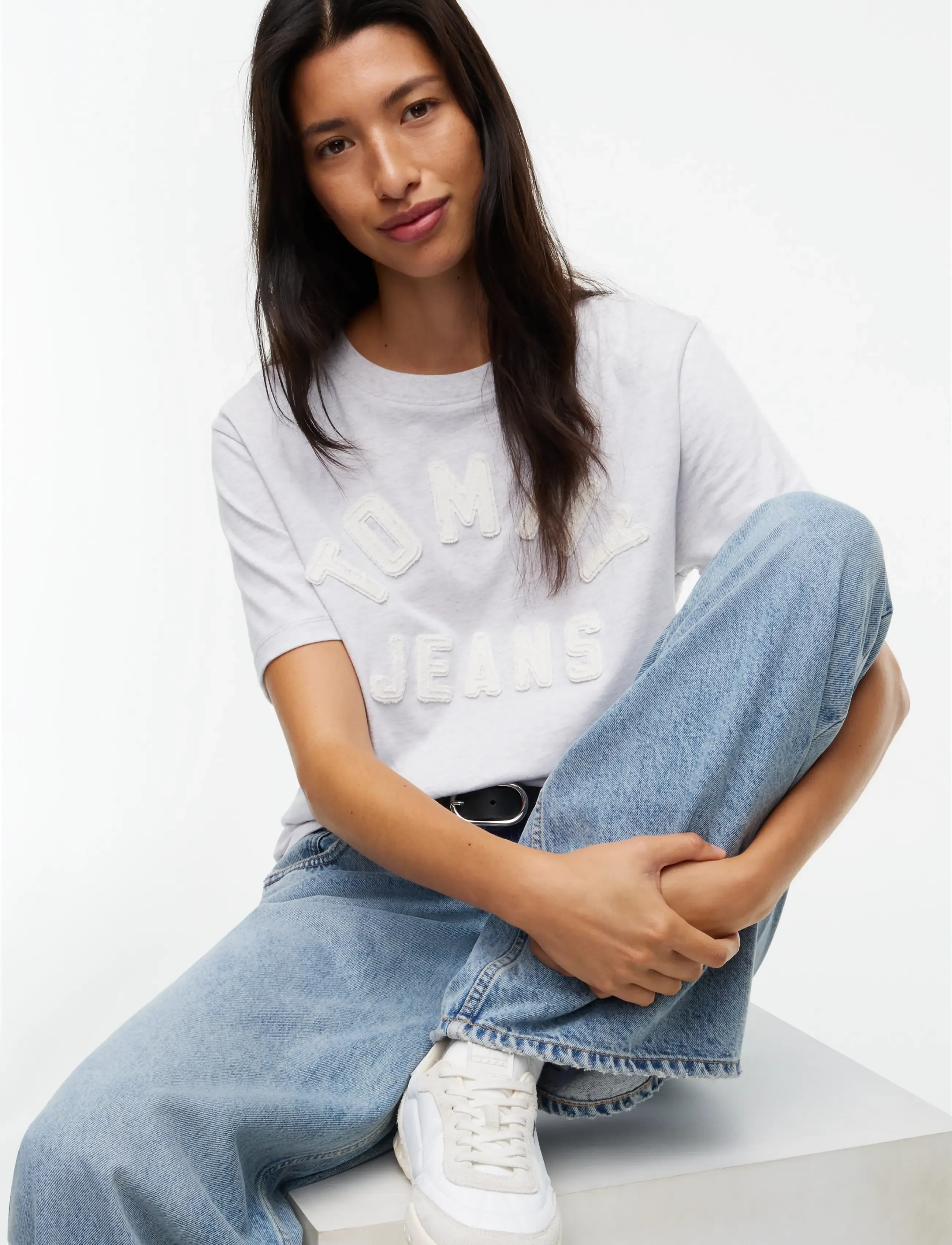 Tommy Jeans - DAISY LOW RISE LOOSE DJ5014 - brede jeans - denim light - 5