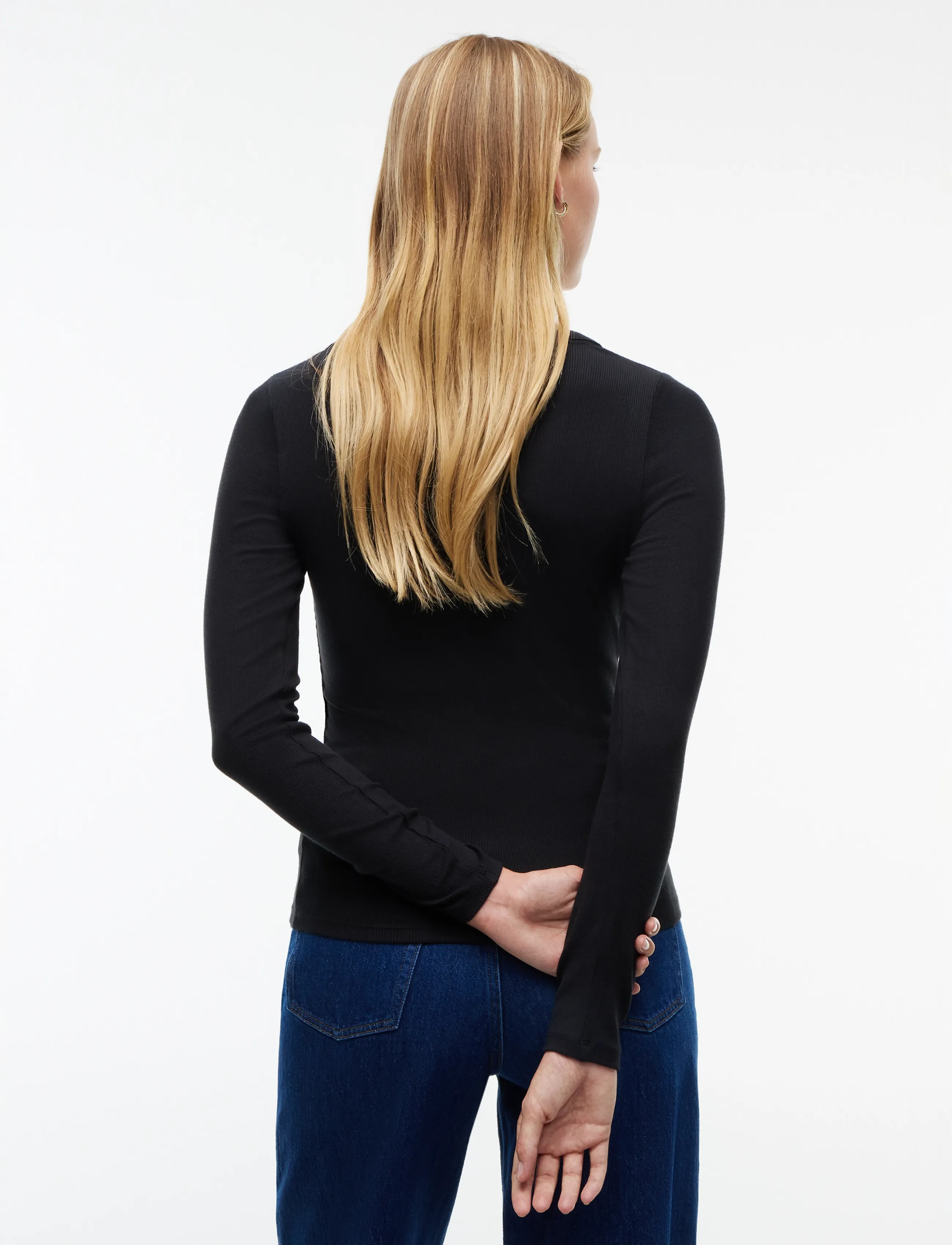 Tommy Jeans - TJW SLIM HENLEY LS TOP - black - 2