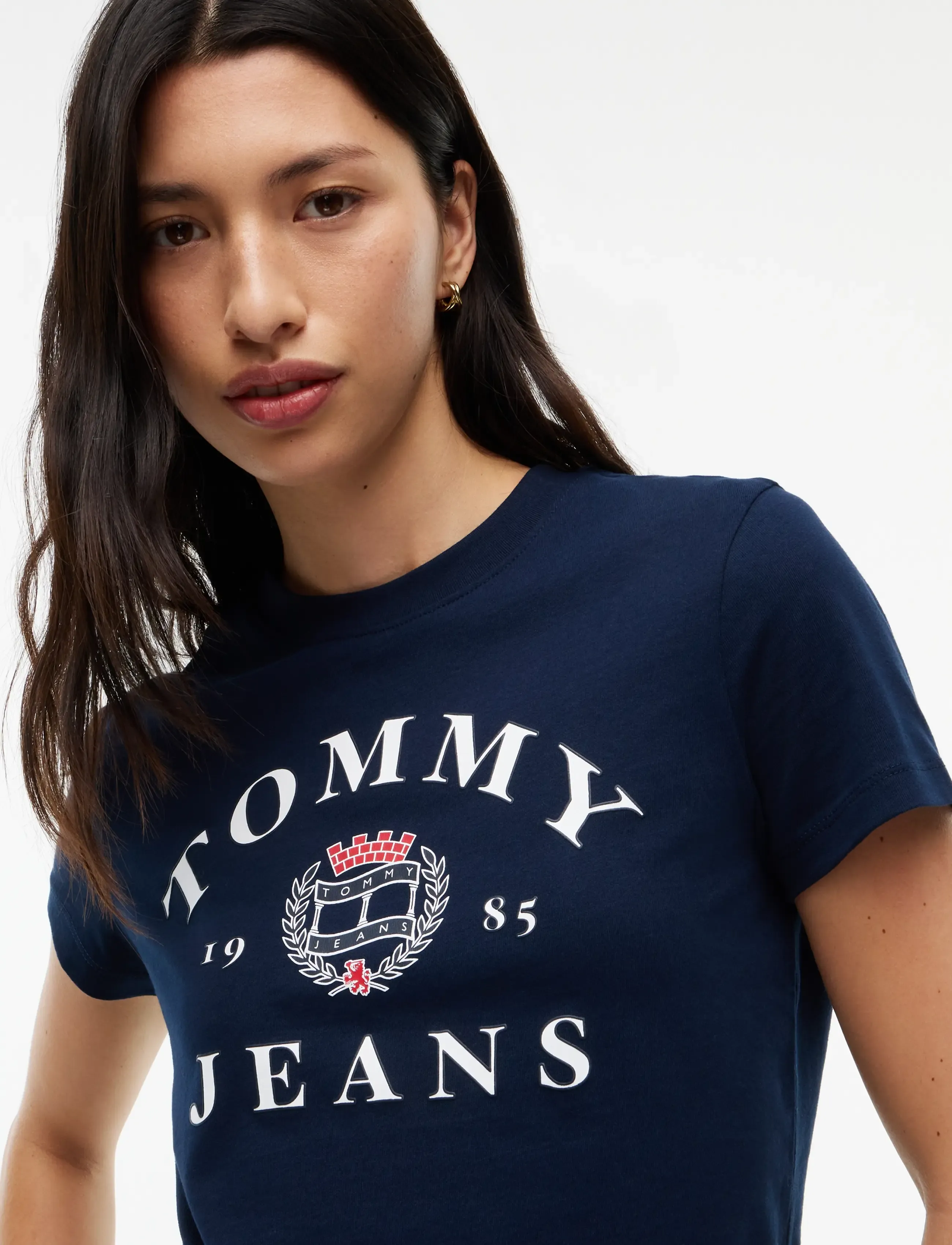 Tommy Jeans - TJW REG VARSITY CREST SS TEE - dark blue - 3