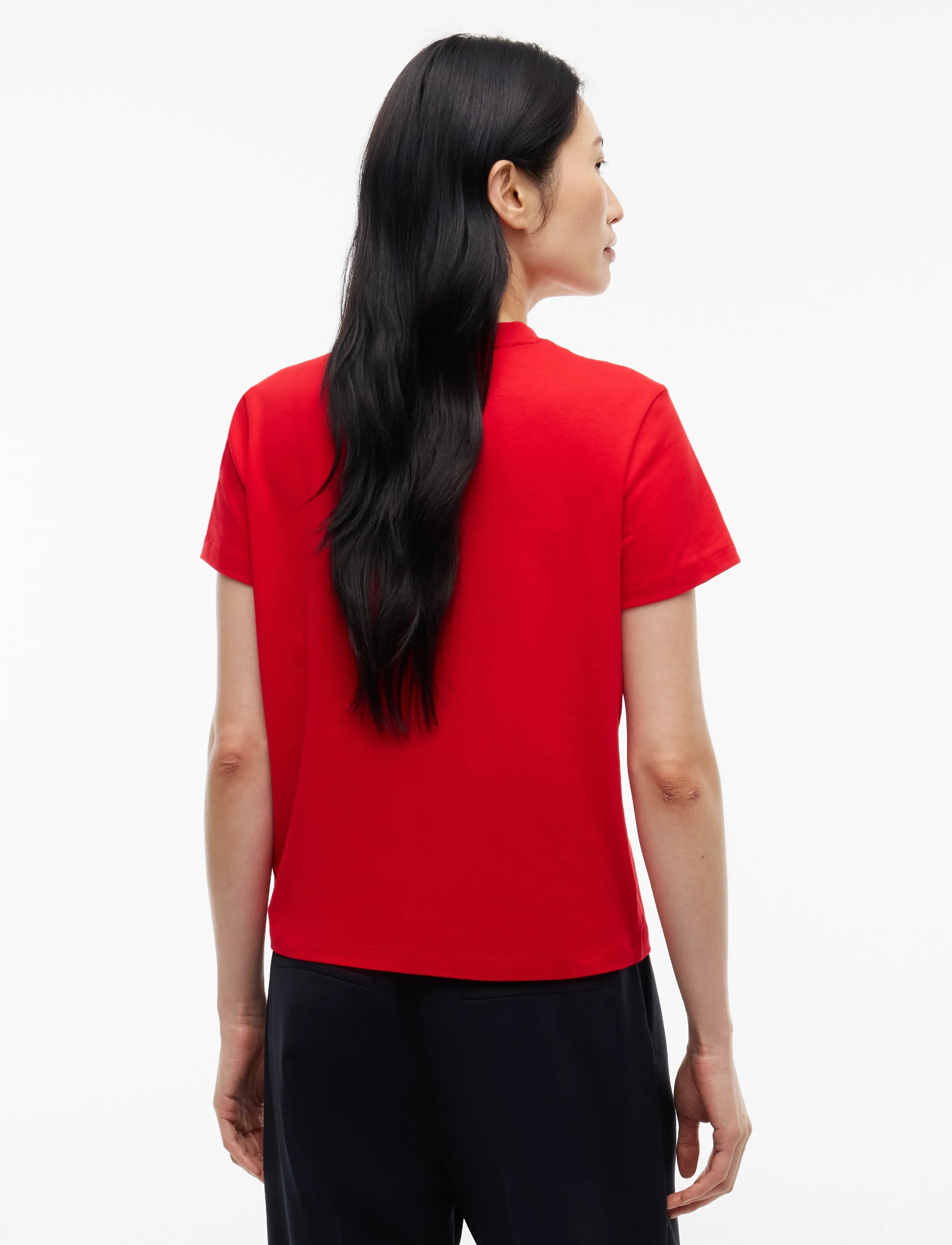 Tommy Jeans - TJW REG VARSITY CREST SS TEE - lavish red - 2