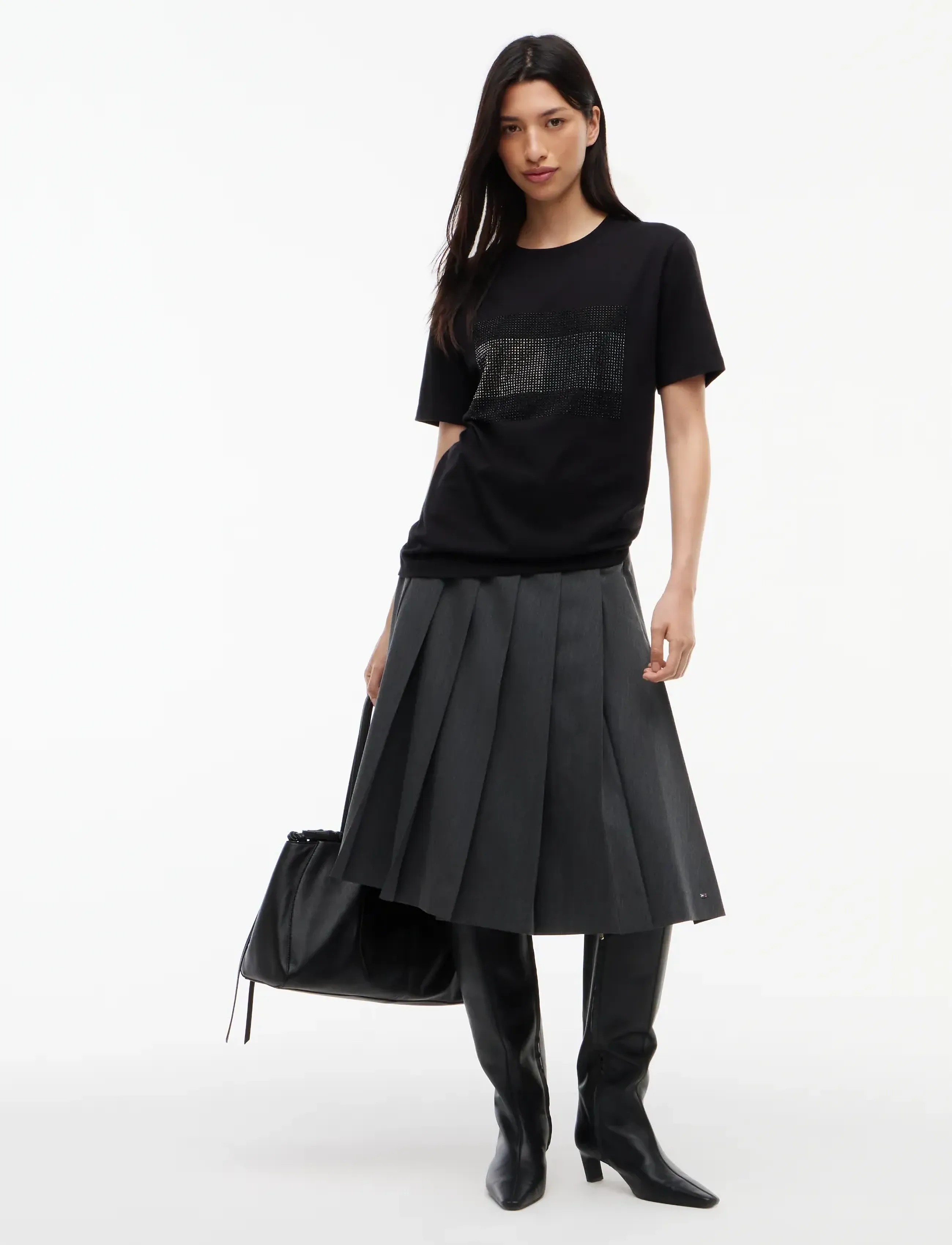 Tommy Jeans - TJW RLX FLAG BLING SS TEE - black - 4