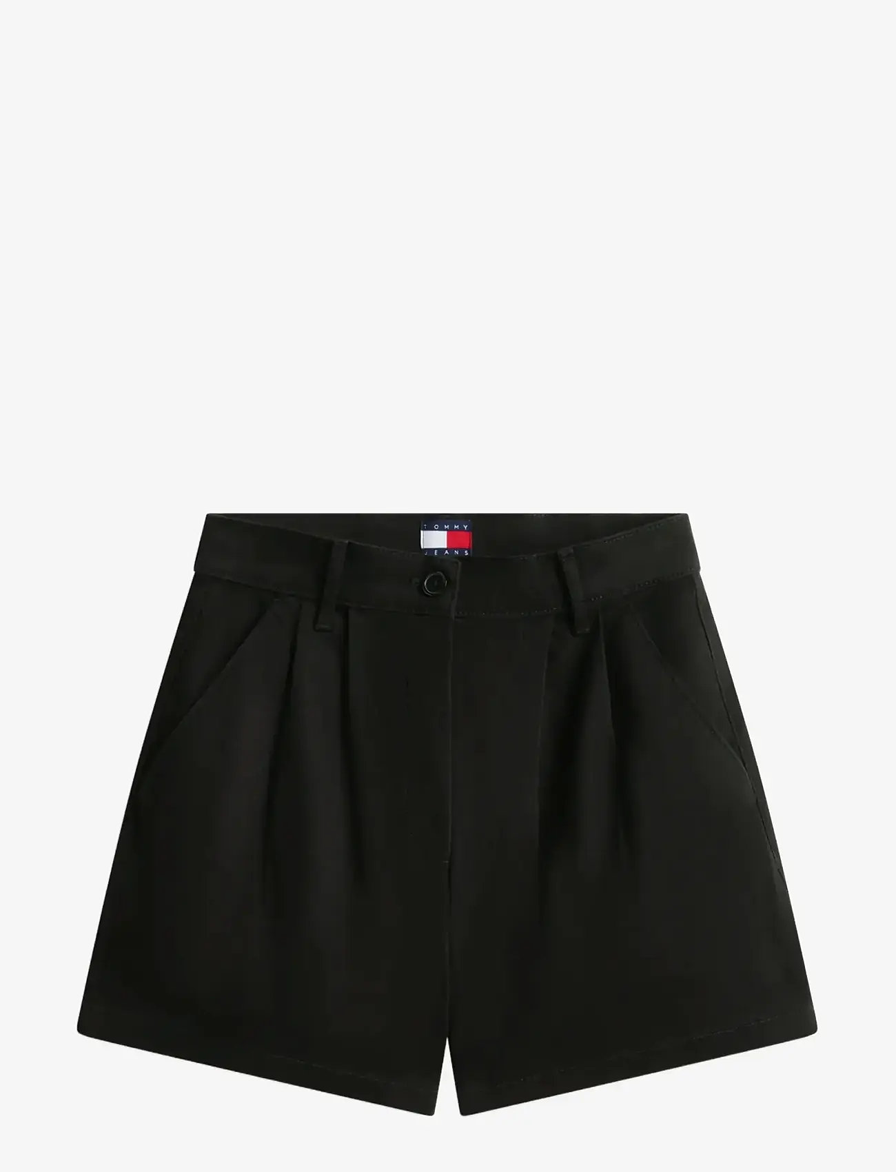 Tommy Jeans - TJW CLAIRE HR PLEATED SHORTS - chino-shorts - black - 1