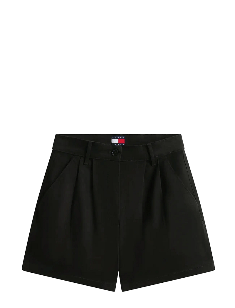 Tommy Jeans - TJW CLAIRE HR PLEATED SHORTS - chino-shorts - black - 1