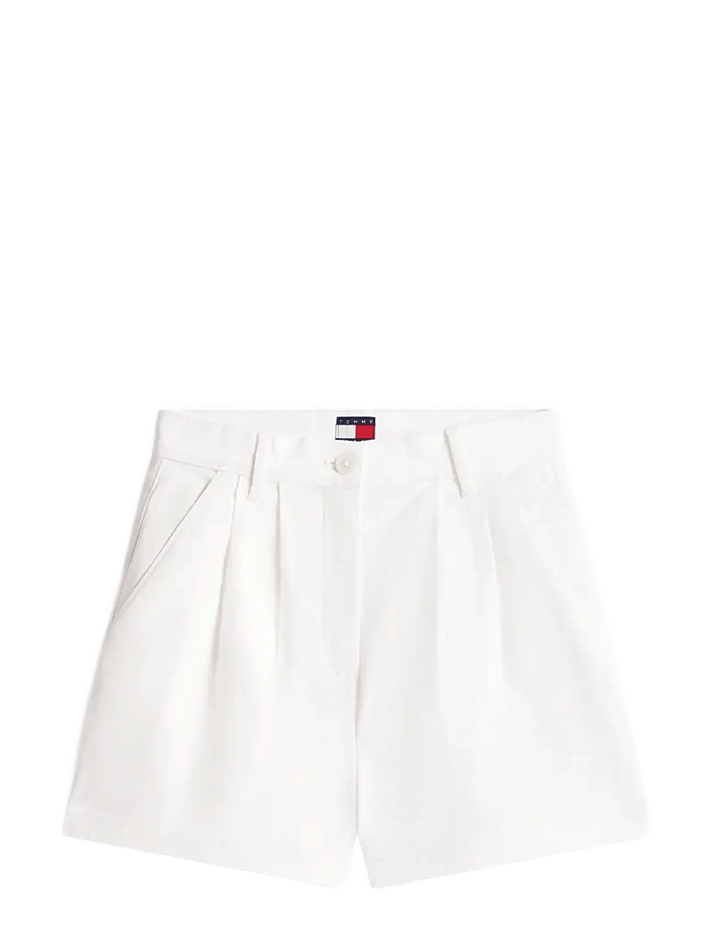 Tommy Jeans - TJW CLAIRE HR PLEATED SHORTS - chino shorts - ecru - 1