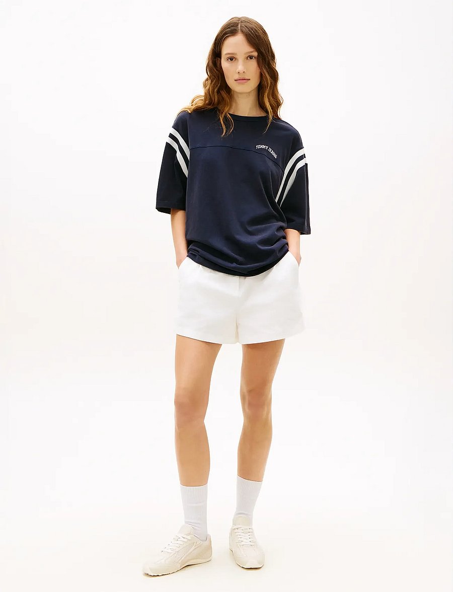 Tommy Jeans - TJW CLAIRE HR PLEATED SHORTS - chino shorts - ecru - 3