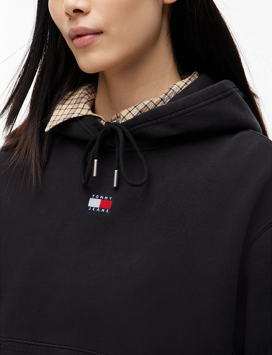 Tommy Jeans - TJW BADGE HOODIE EXT - kapuzenpullover - black - 3